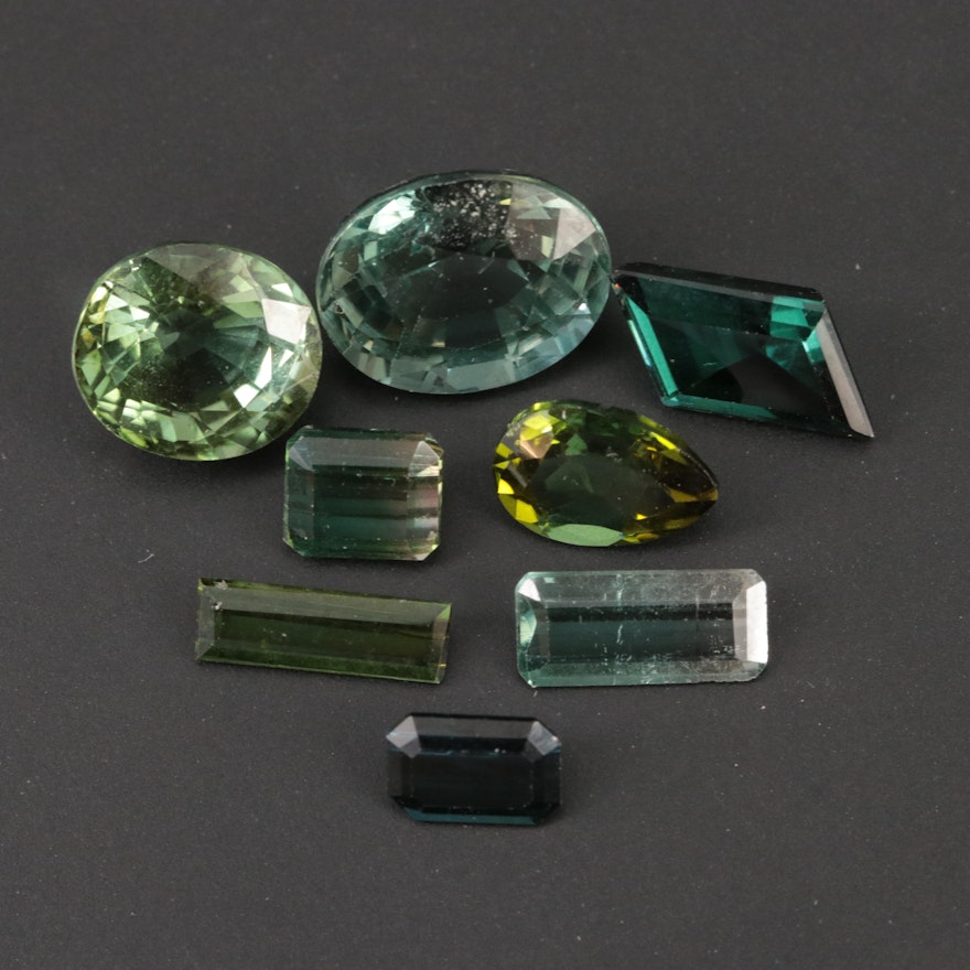 Loose 12.94 CTW Tourmalines and Sapphires