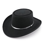 Men's Resistol 4X Beaver Black Felted Self-Conforming Western Hat with Box