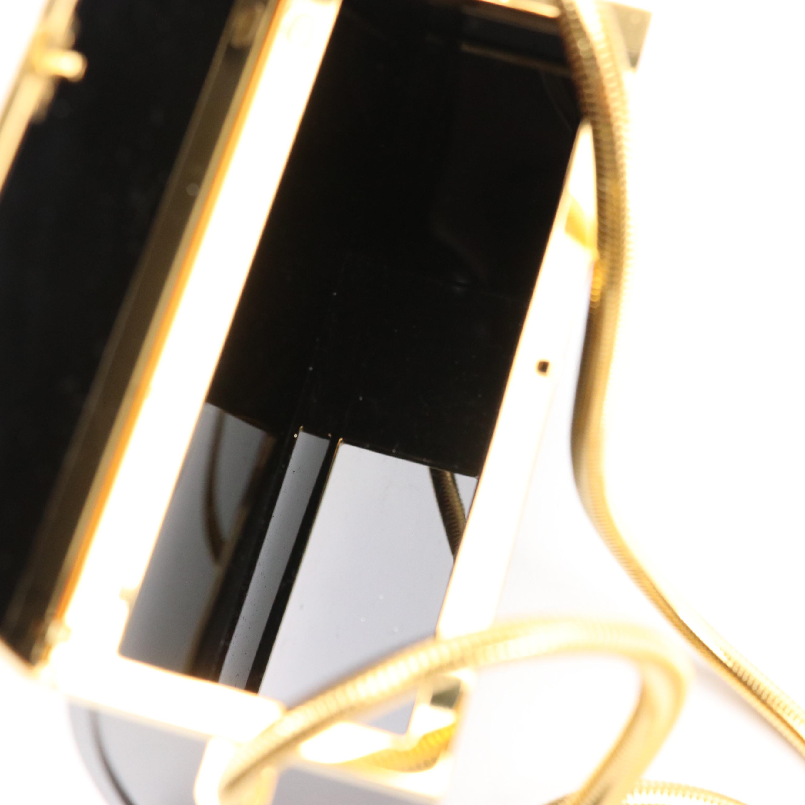 Chanel CC Mini Box Minaudière Bag in Black Lucite