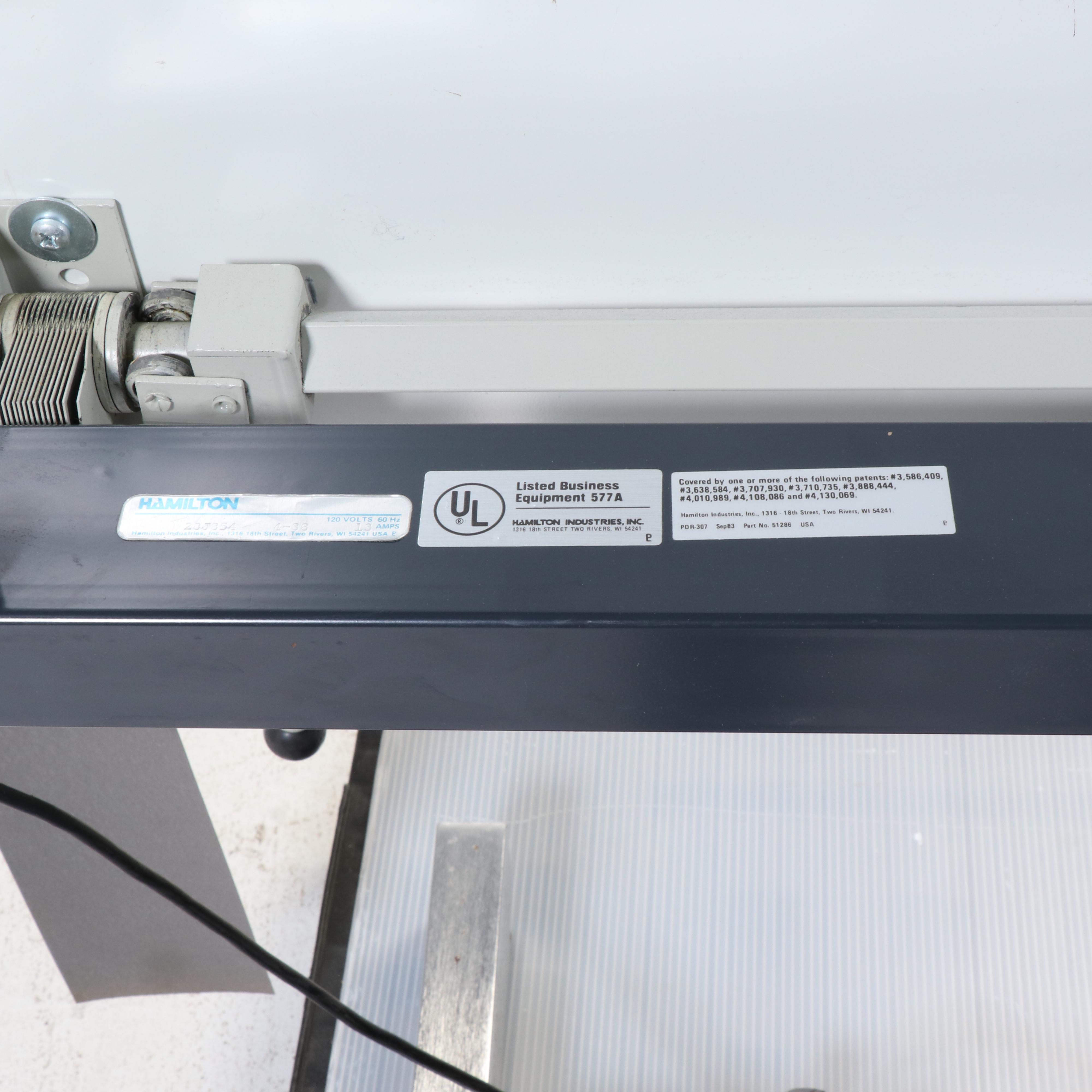 Hamilton VR20 Power Drafting Table EBTH