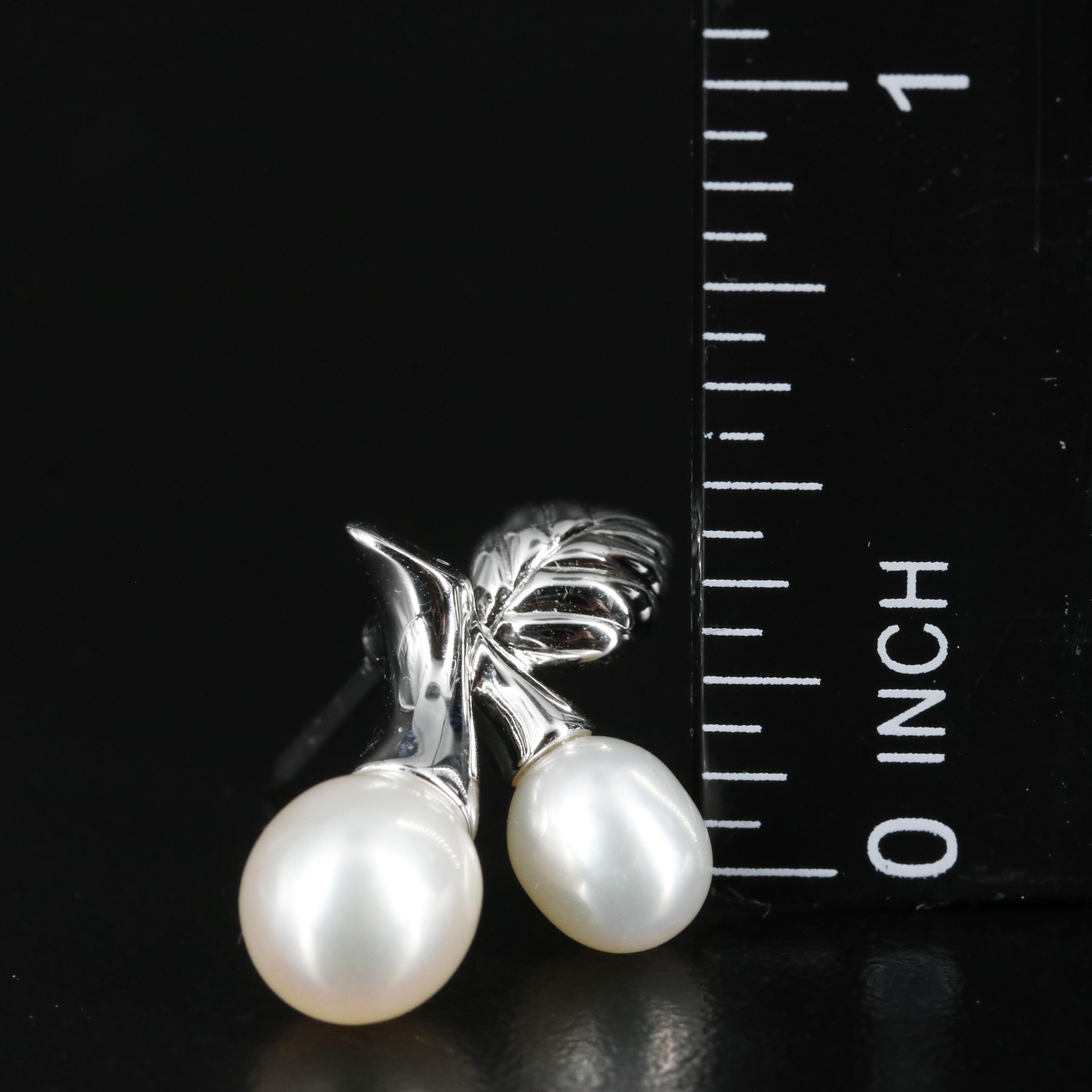 Mikimoto Sterling Pearl Tie Tack Pin