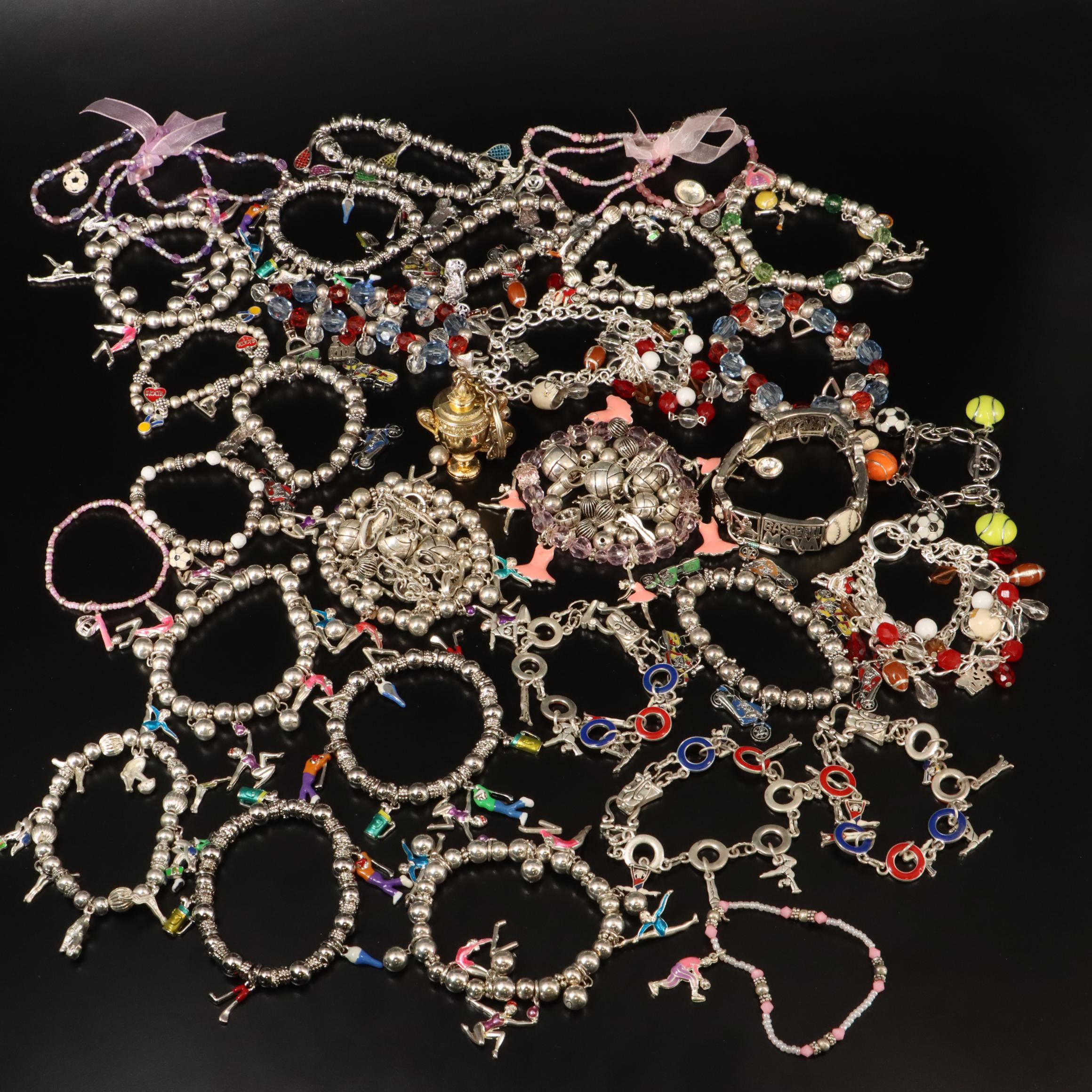 Activity and Sports Charms and Charm Bracelets