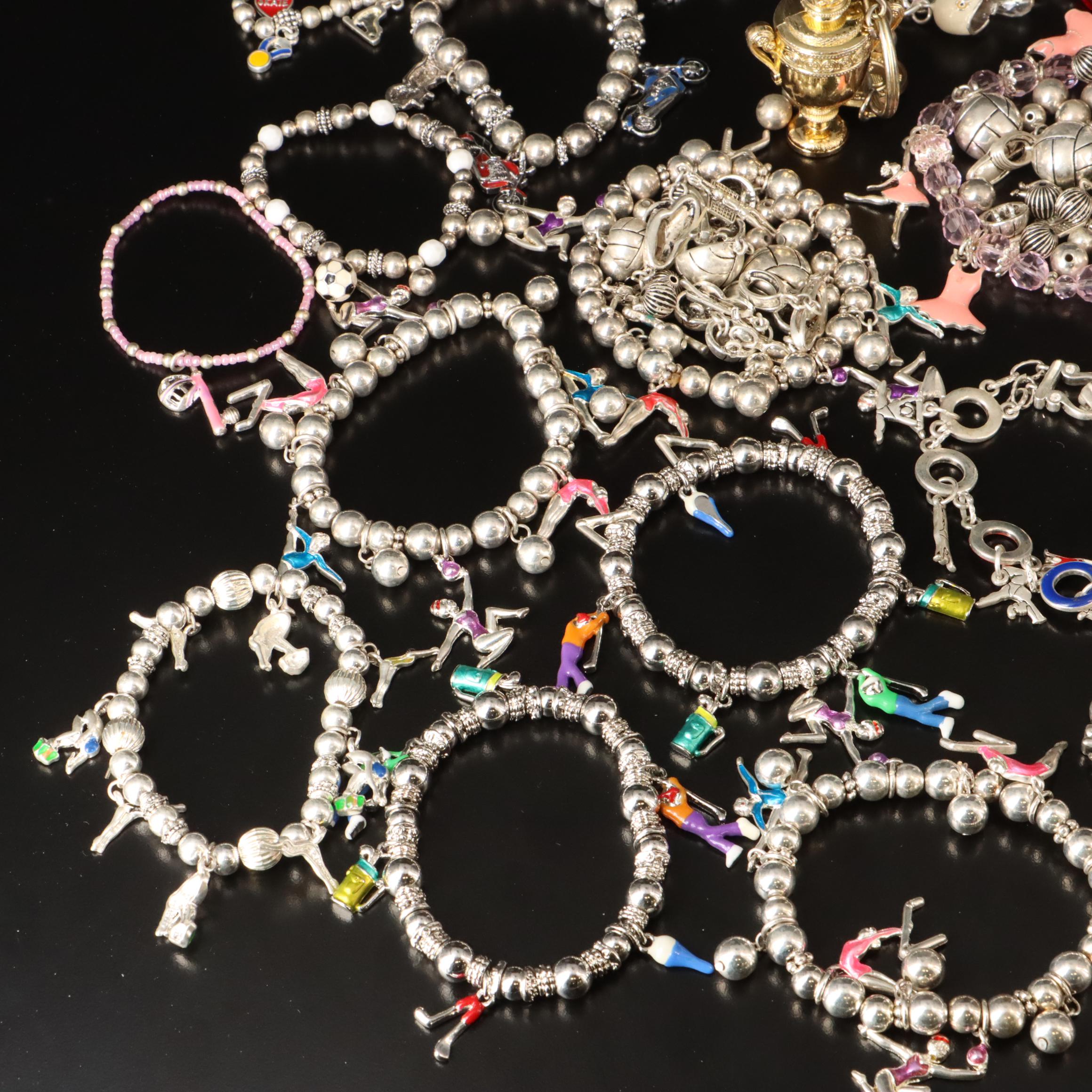 Activity and Sports Charms and Charm Bracelets