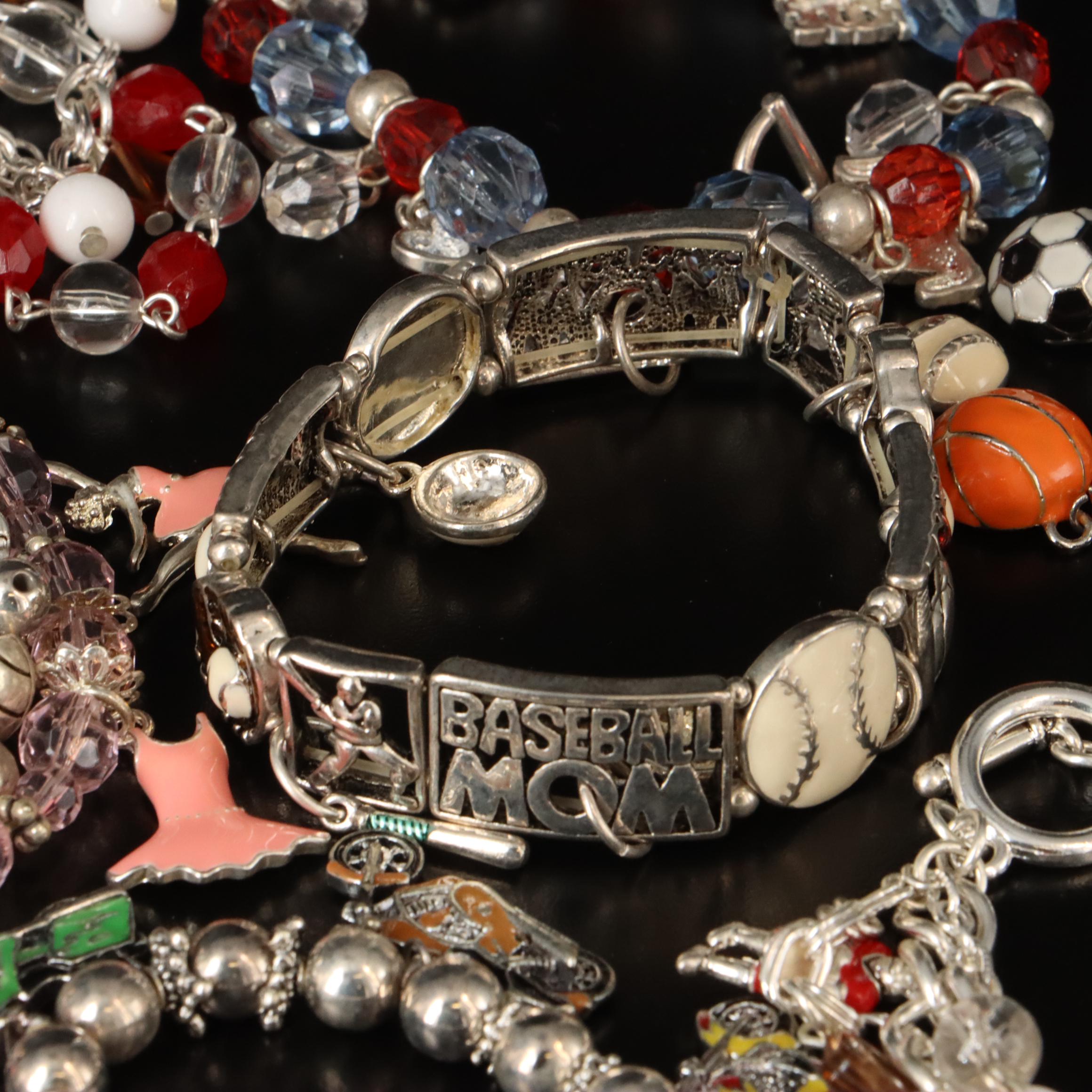 Activity and Sports Charms and Charm Bracelets