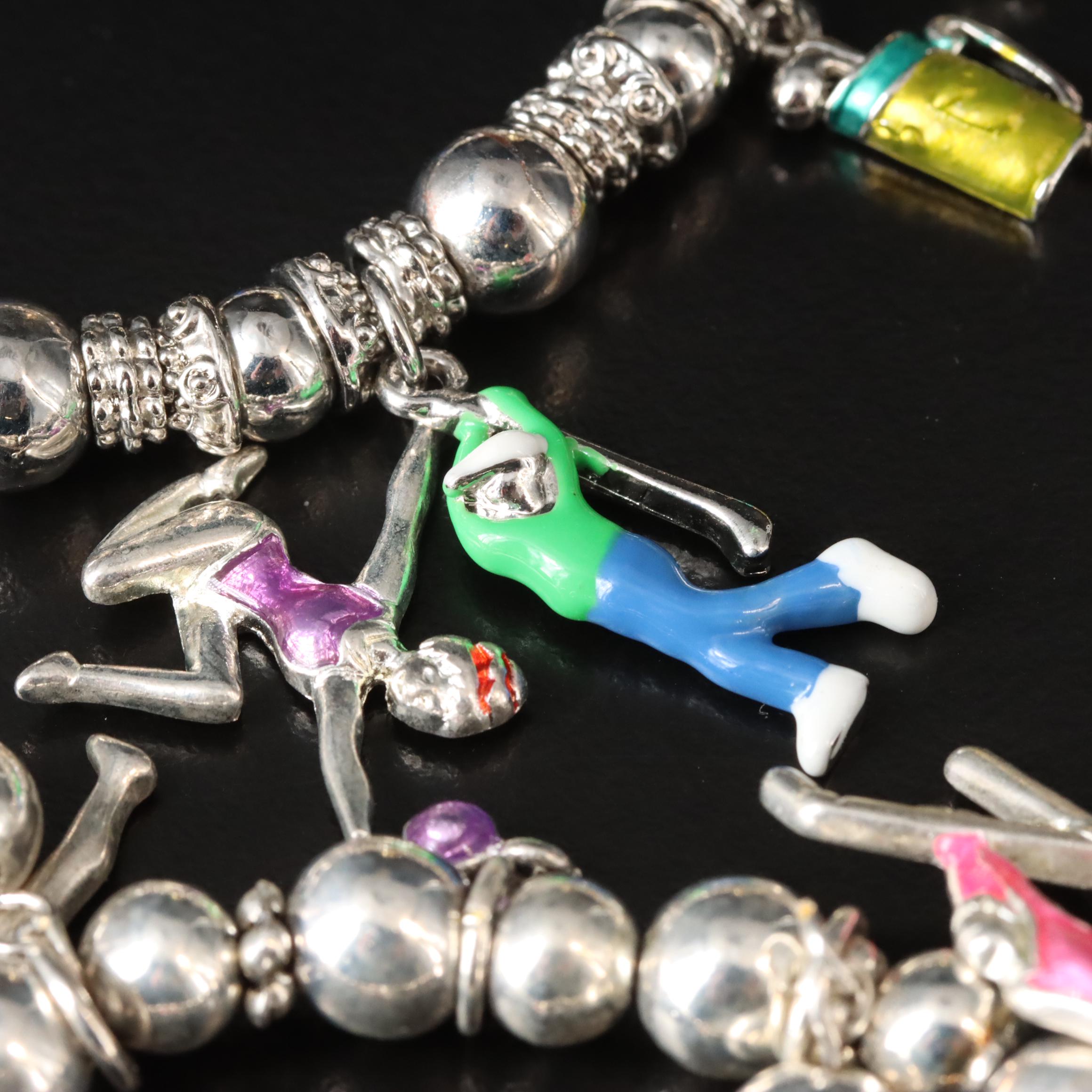 Activity and Sports Charms and Charm Bracelets