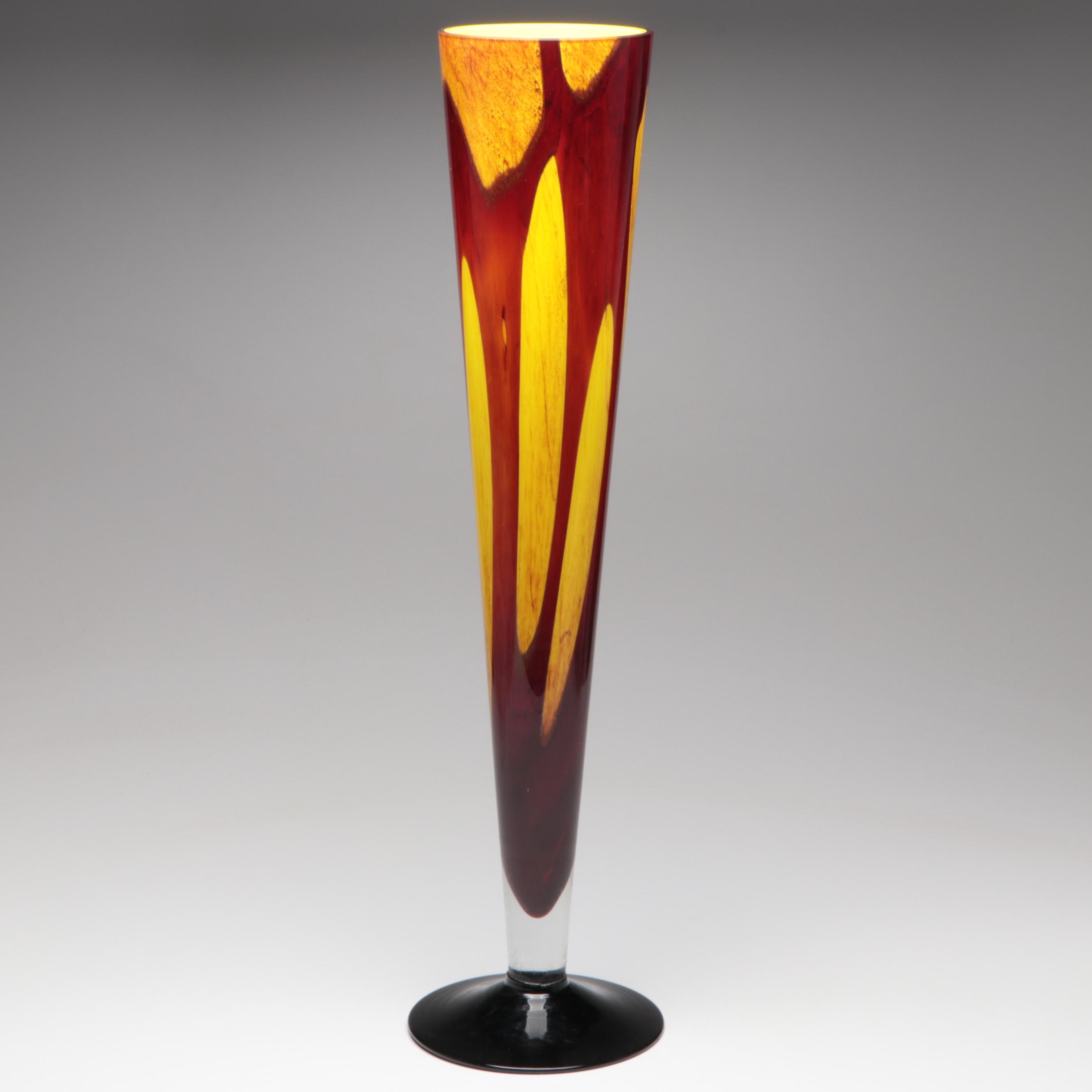 Makora Polish Art Glass Vase