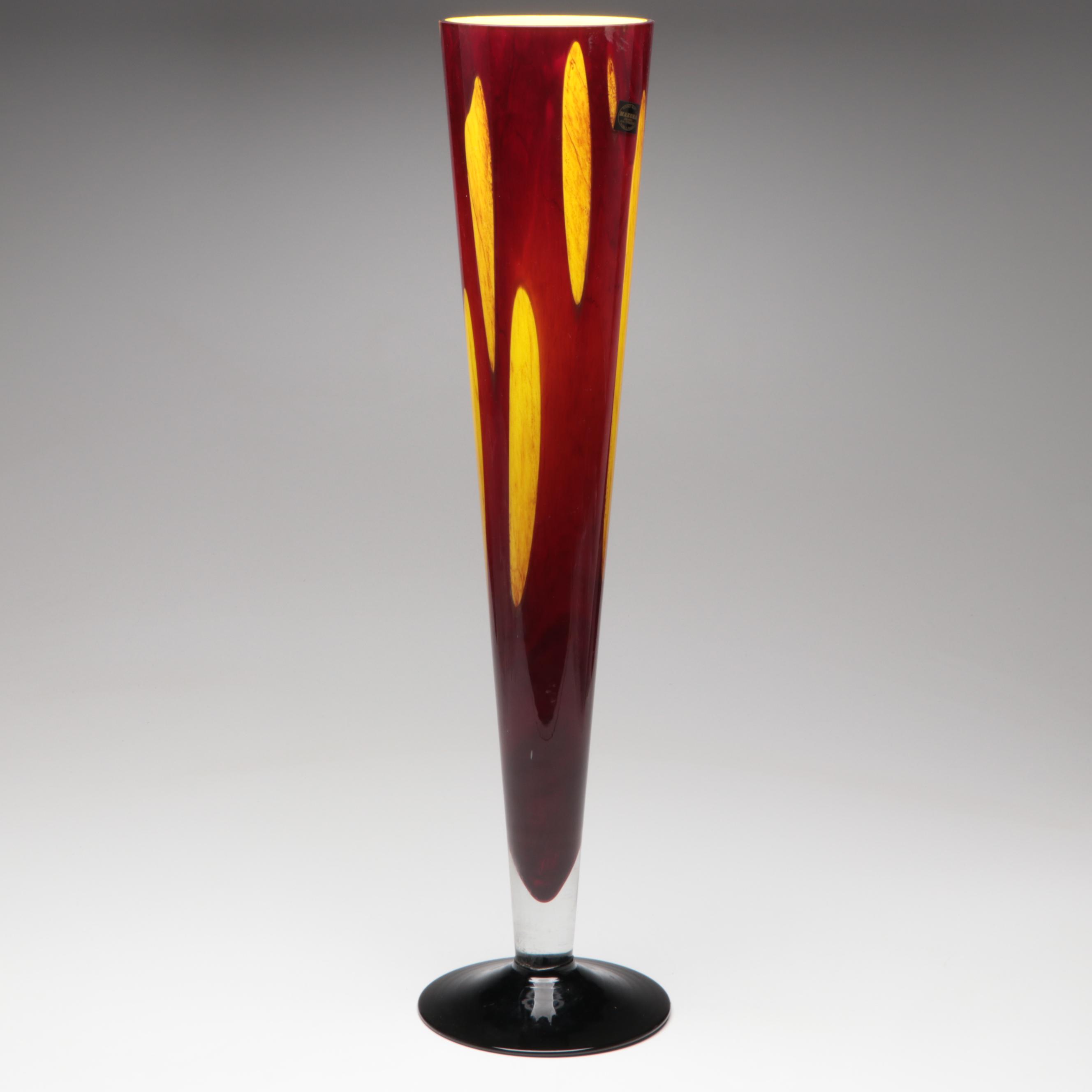 Makora Polish Art Glass Vase
