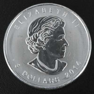 2014 Canadian $8 Arctic Fox Silver 1 1/2 Troy Ounce Coin