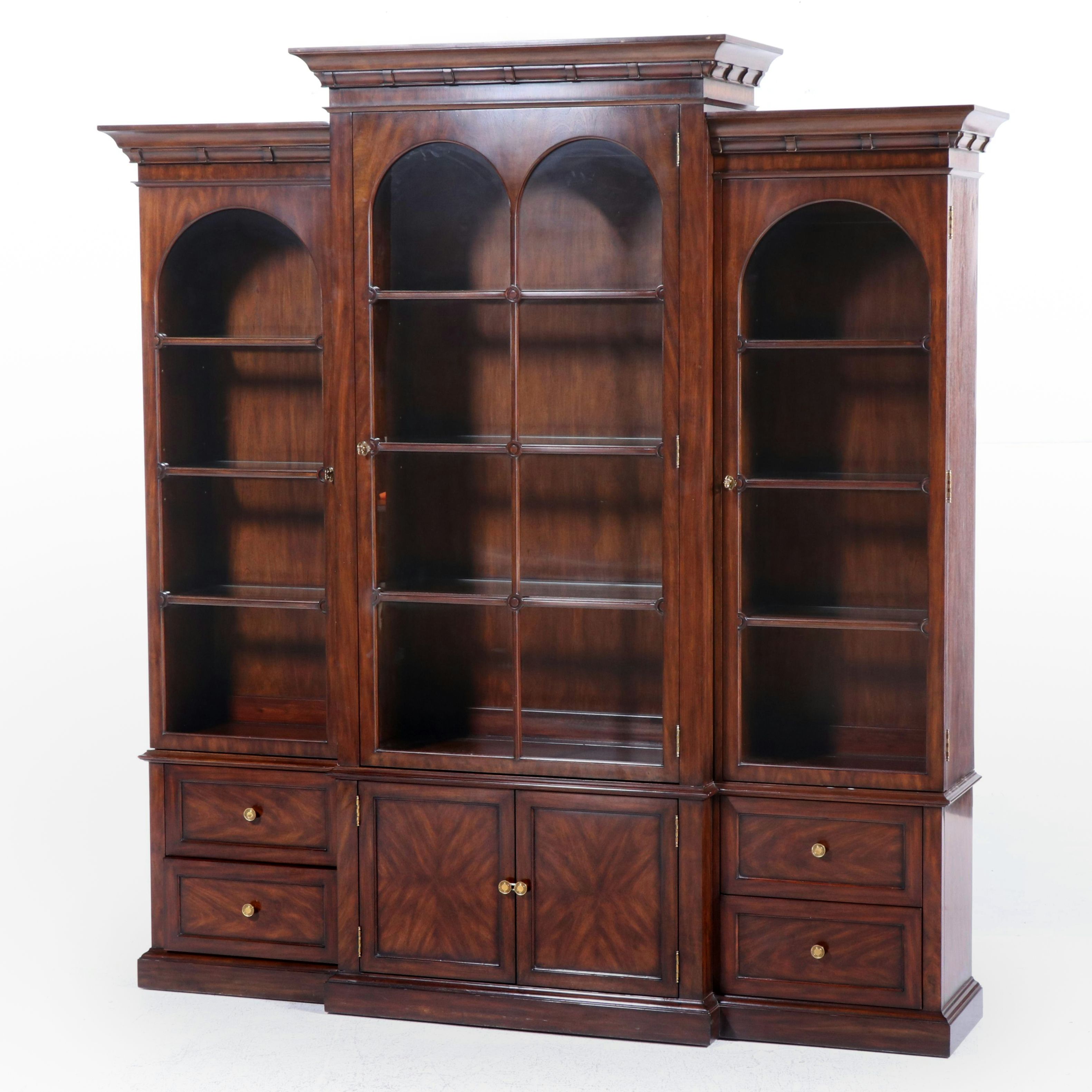 Henredon "Flemming" Mahogany Finish Illuminated China Cabinet