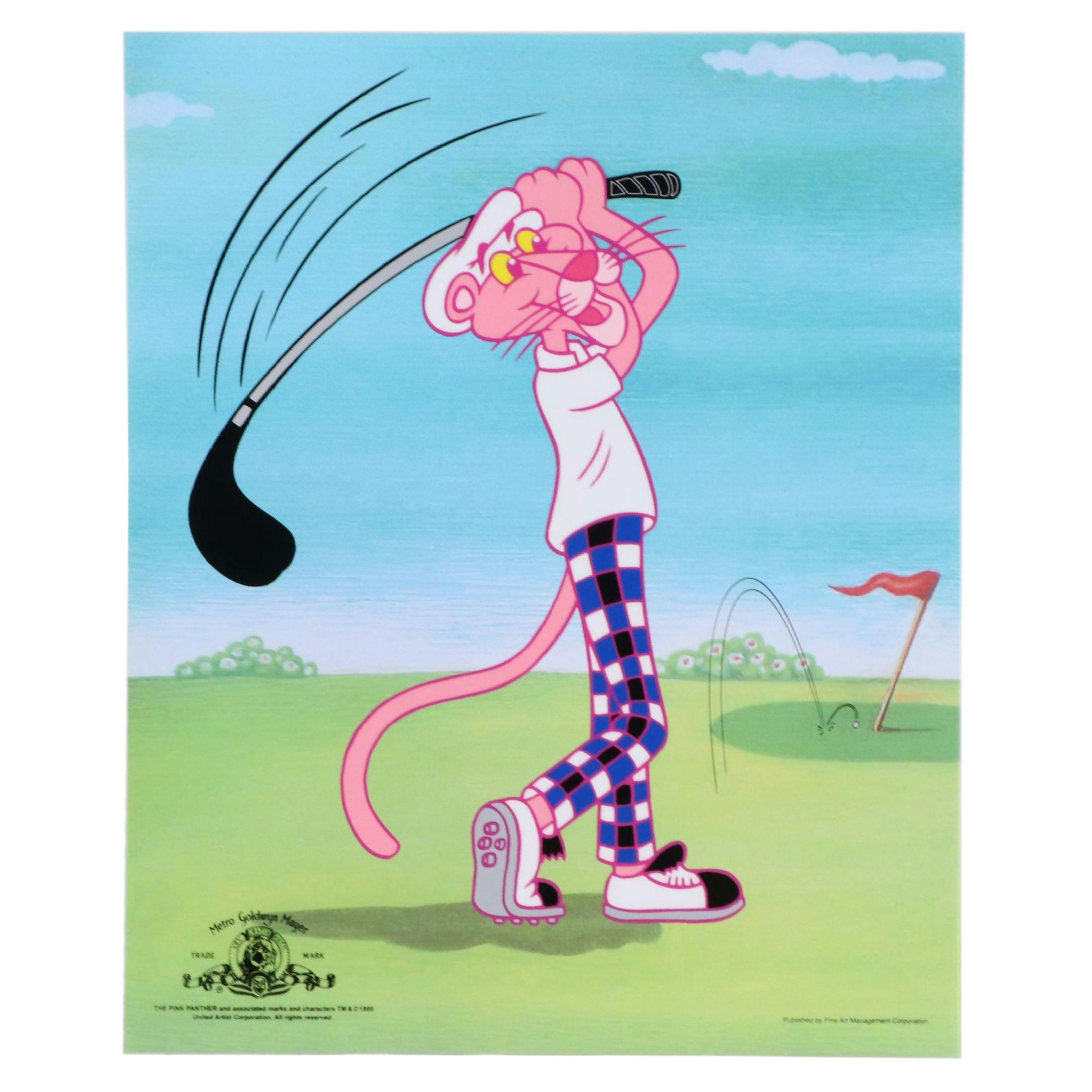 Metro-Goldwyn-Mayer Sericel "Pink Panther Golfing," 1999