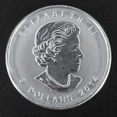 2014 Canadian $8 Arctic Fox Silver 1 1/2 Troy Ounce Coin