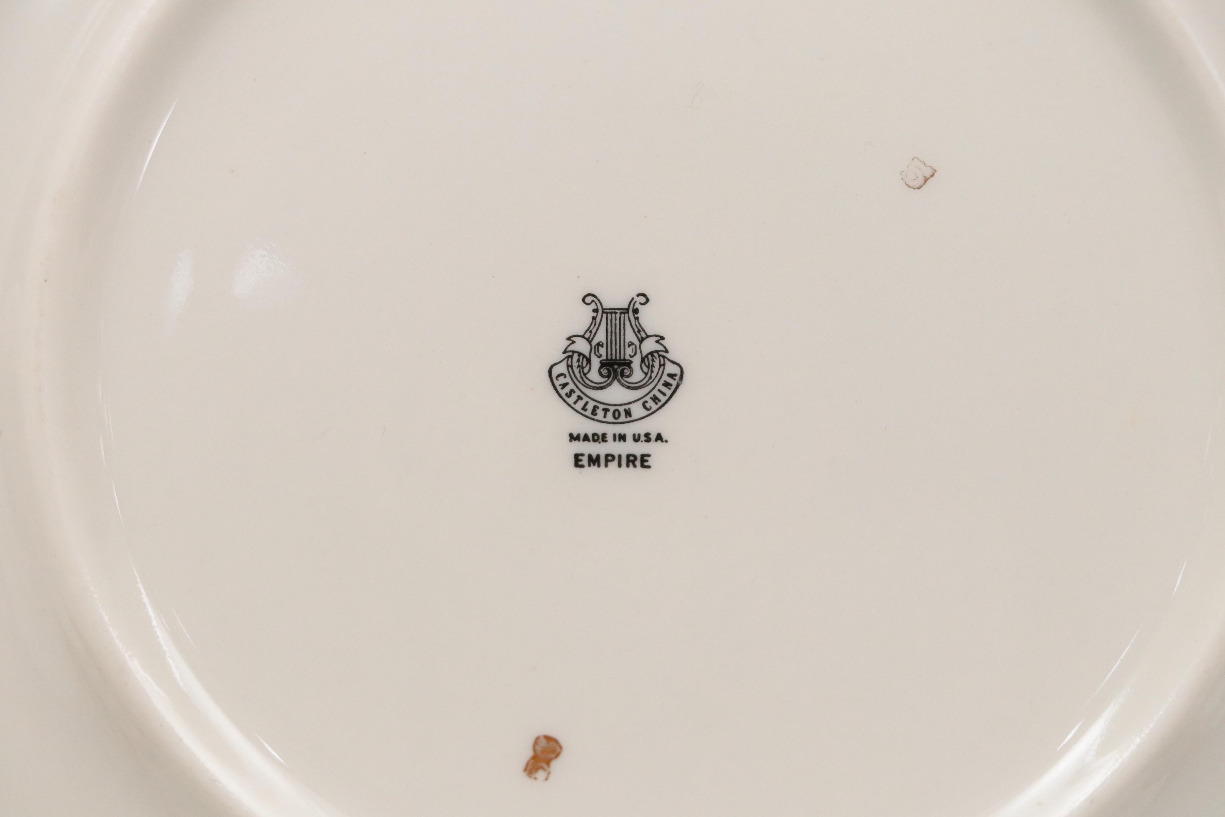 Castleton China "Empire" Porcelain Dinnerware, 1940–1967