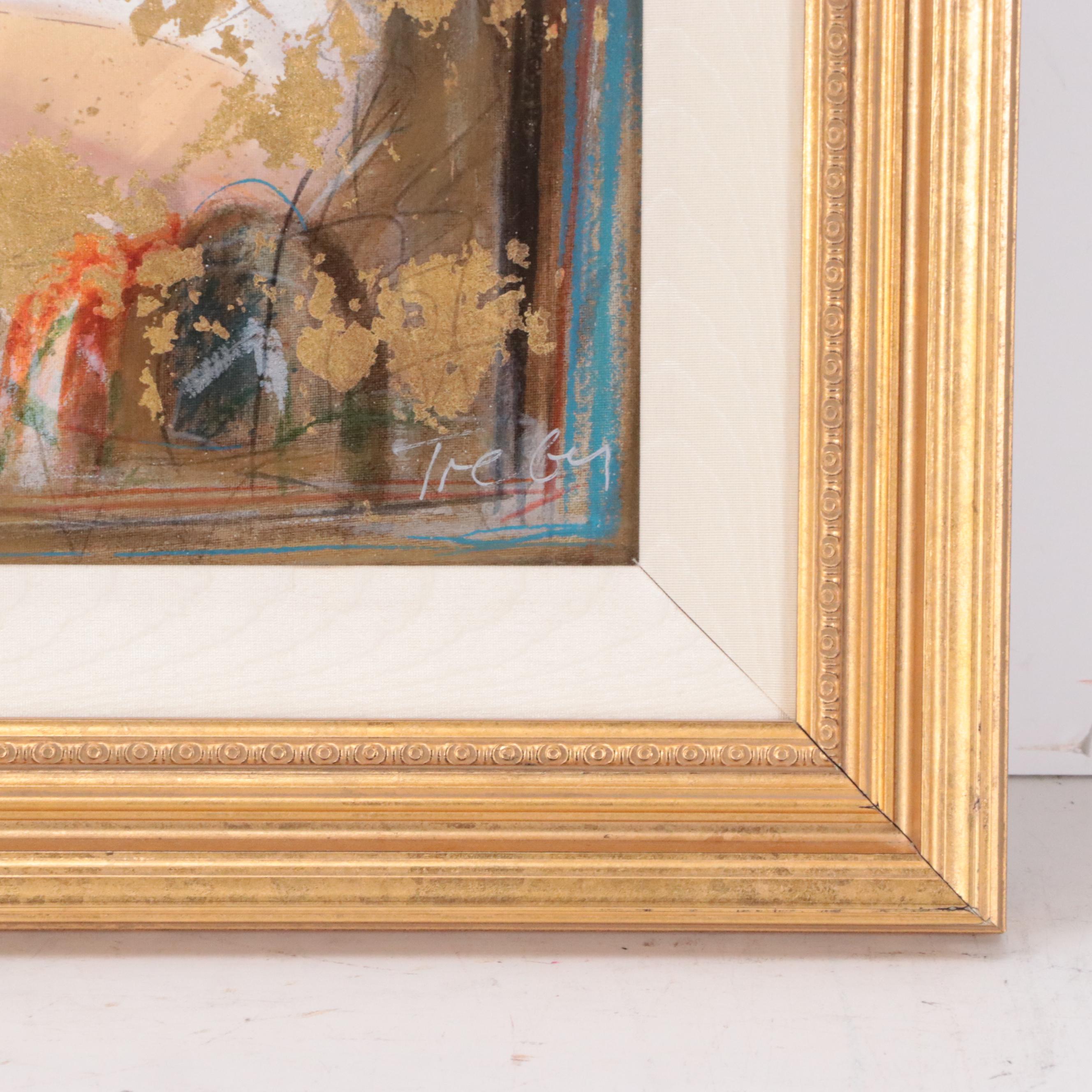 Janet Treby Serigraph "Muse V," 1997