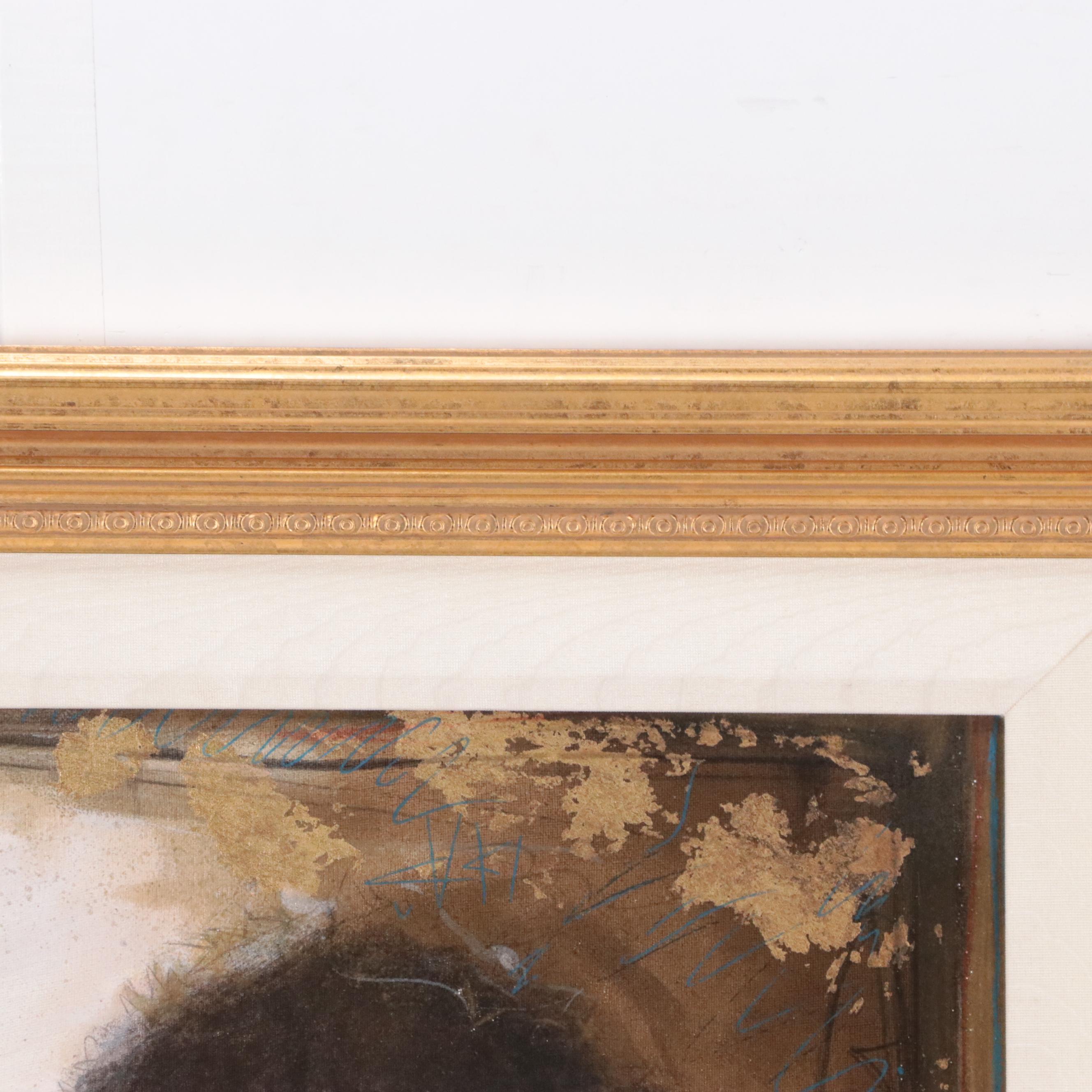 Janet Treby Serigraph "Muse V," 1997