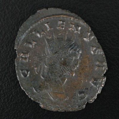 Ancient Roman Imperial Æ Antoninianus Coin of Gallienus, ca. 265 A.D.