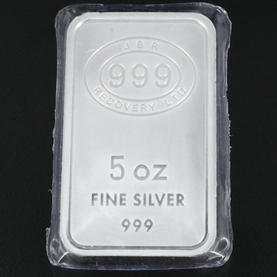 Five Troy Ounce .999 Silver Bar