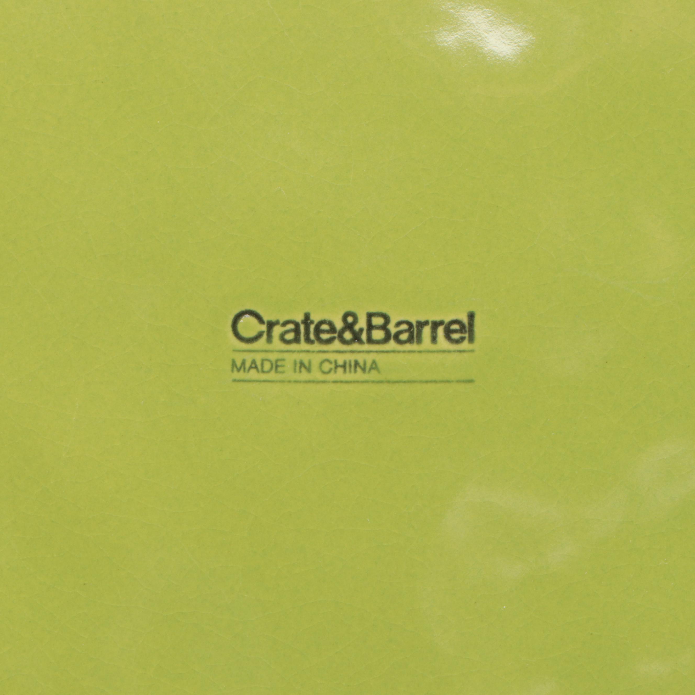 Homer Laughlin Fiestaware Bowls with Crate & Barrel Ceramic Plates and More