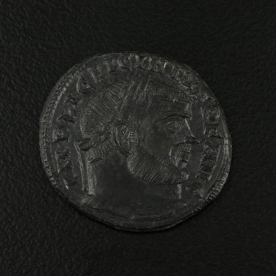 Ancient Roman Imperial Follis Coin of Licinius I, ca. 318 A.D.