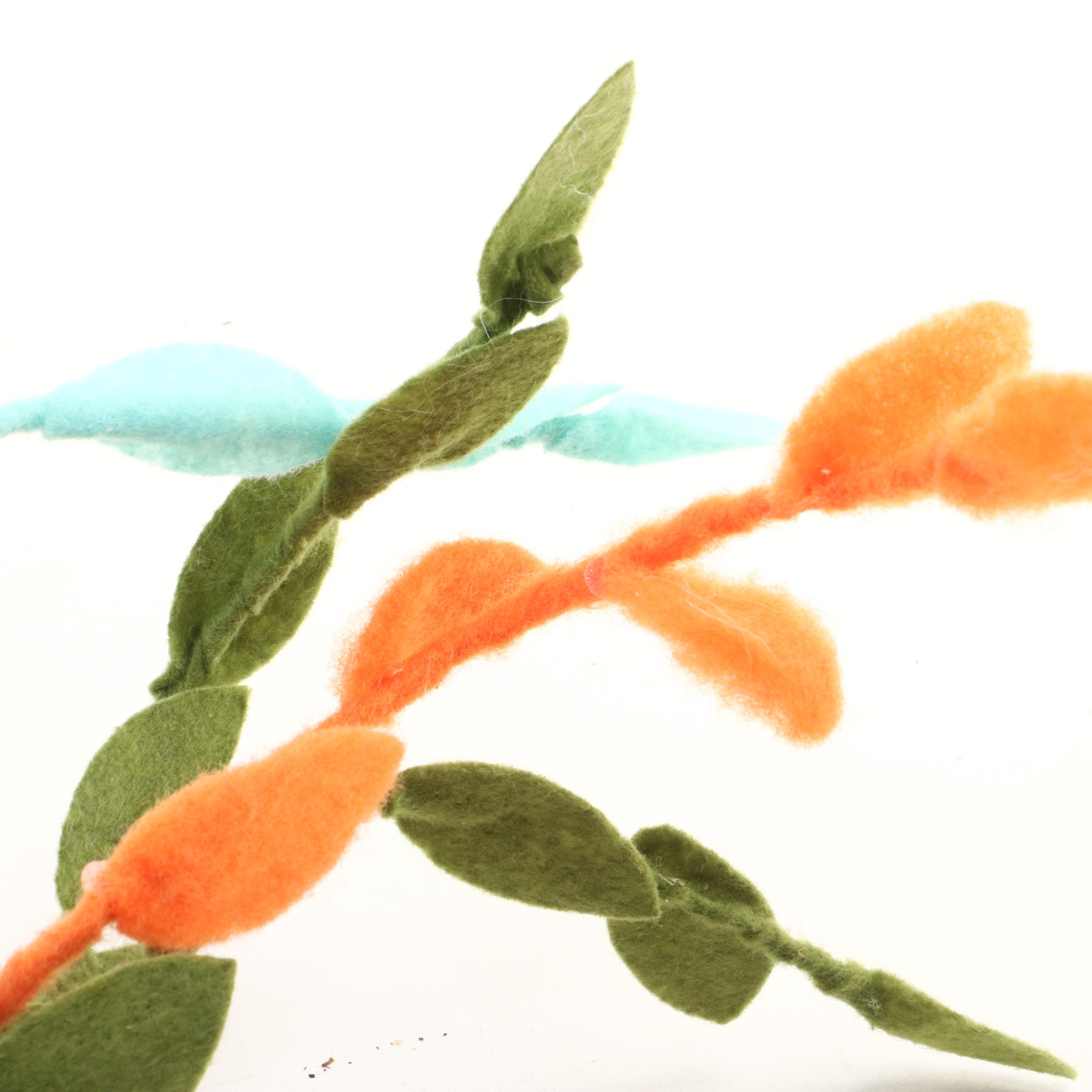 Felted Plush and Faux Fur Imitation Taxidermy Mount