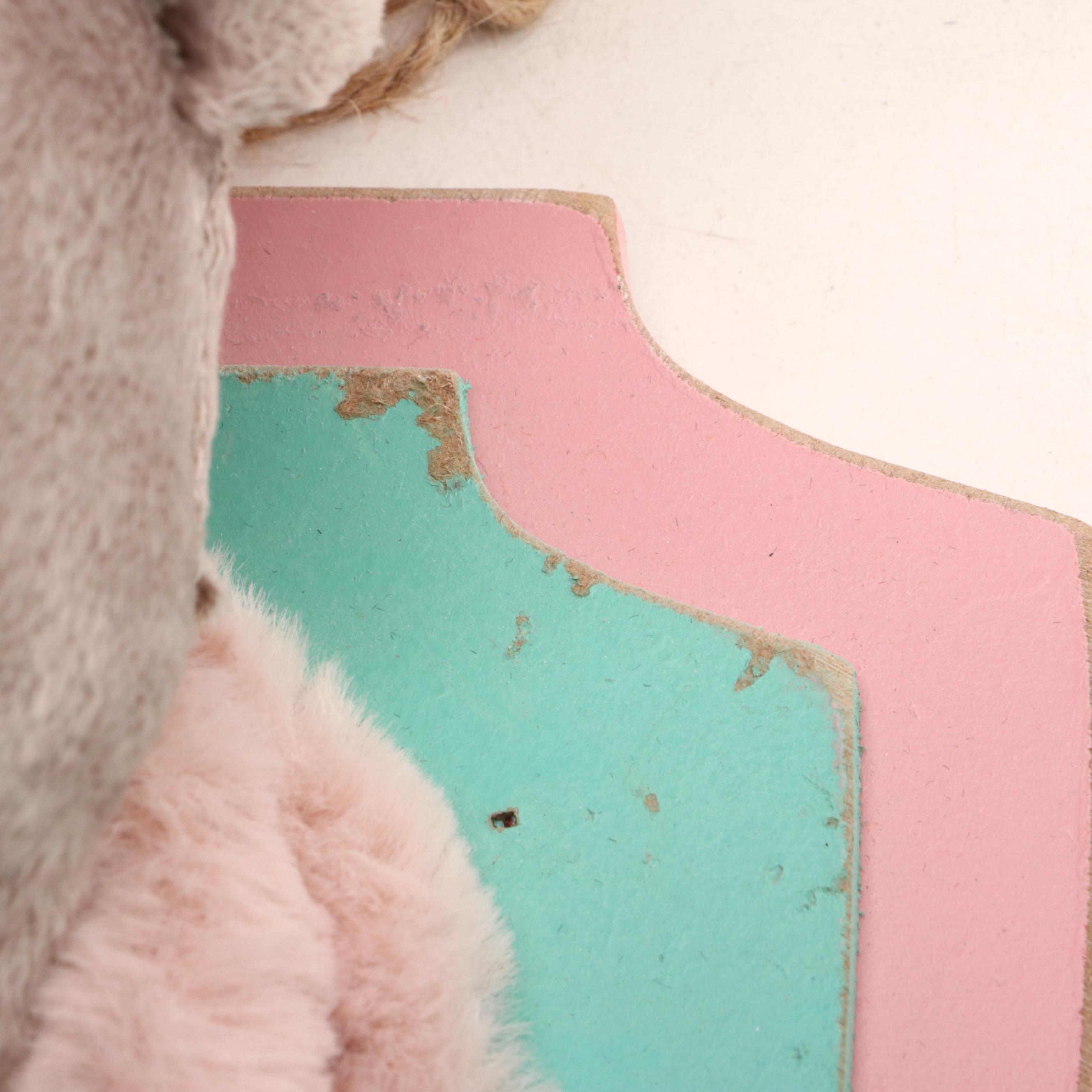 Felted Plush and Faux Fur Imitation Taxidermy Mount