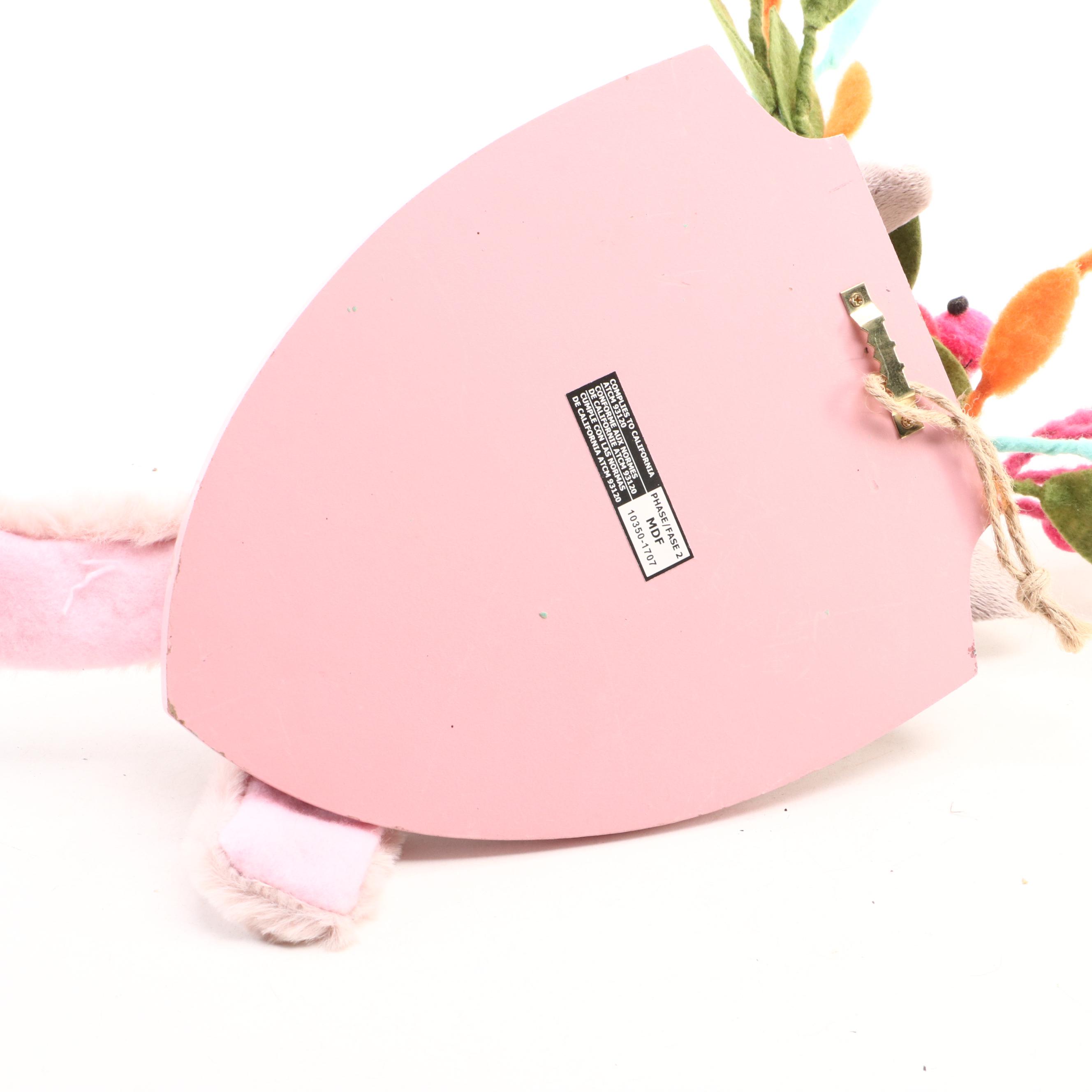 Felted Plush and Faux Fur Imitation Taxidermy Mount