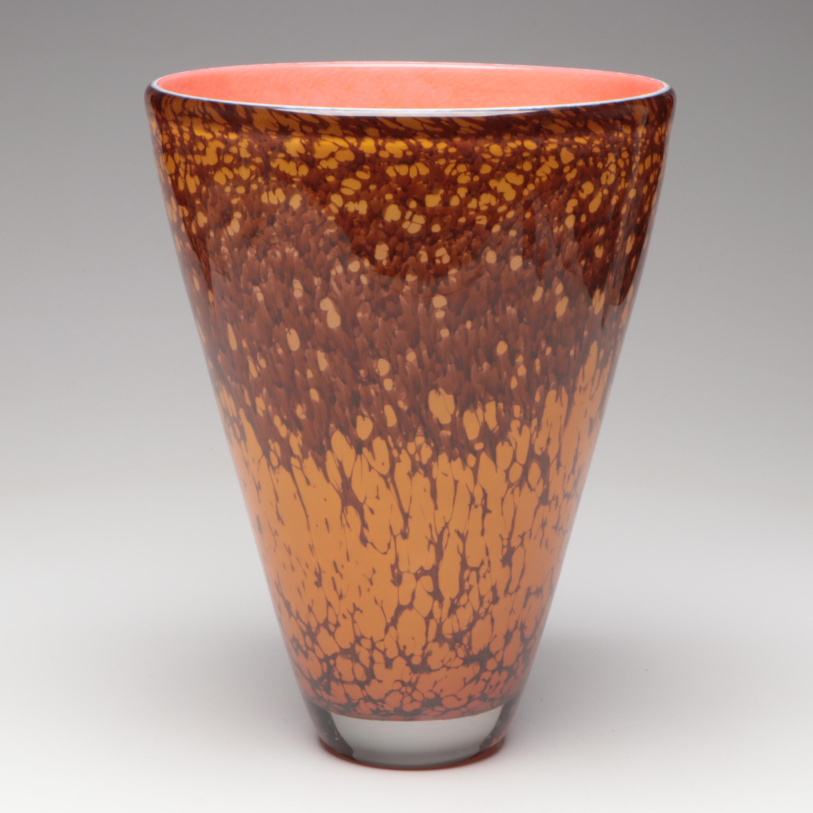 Contemporary Art Glass Vase