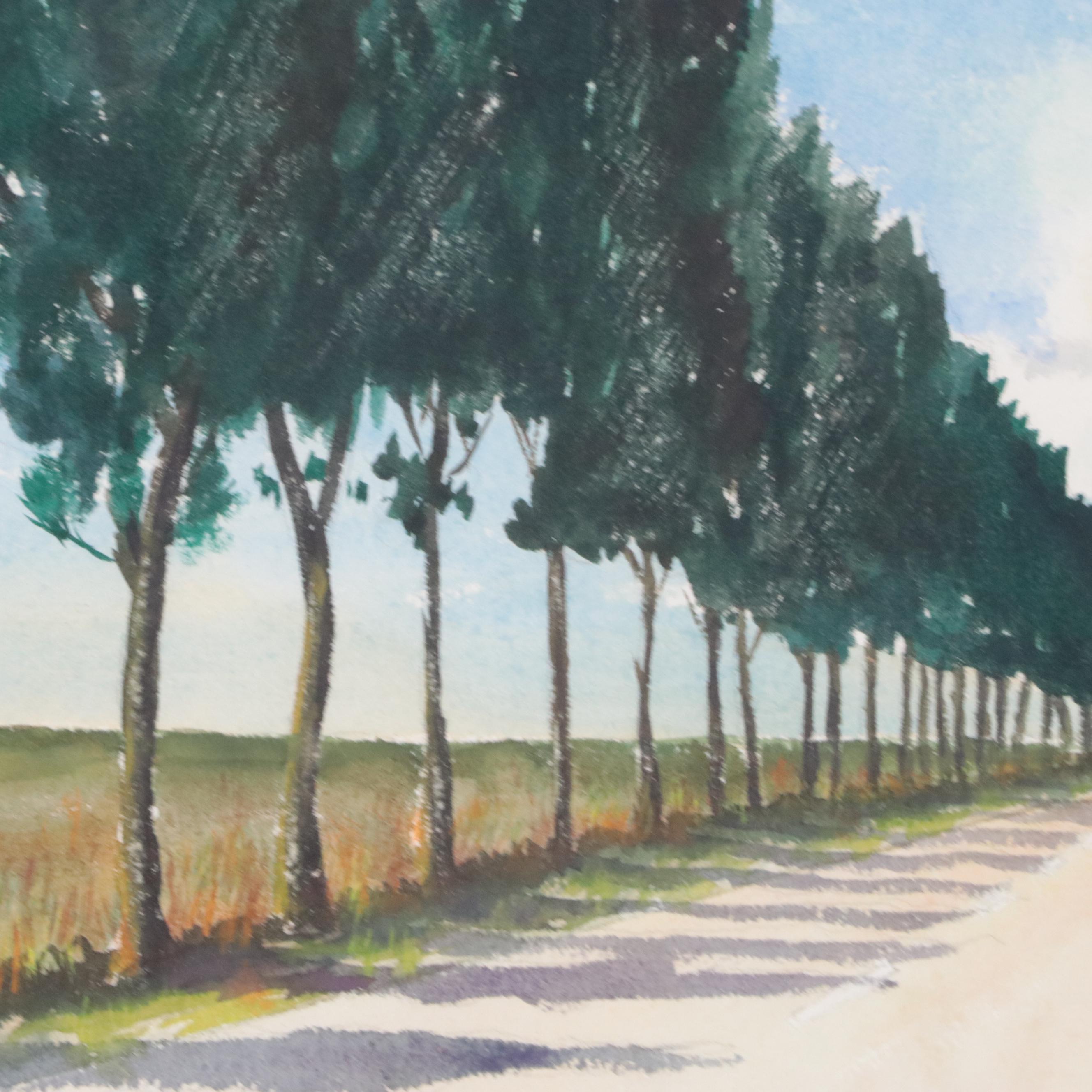 Norman H. Doane Landscape Watercolor Painting