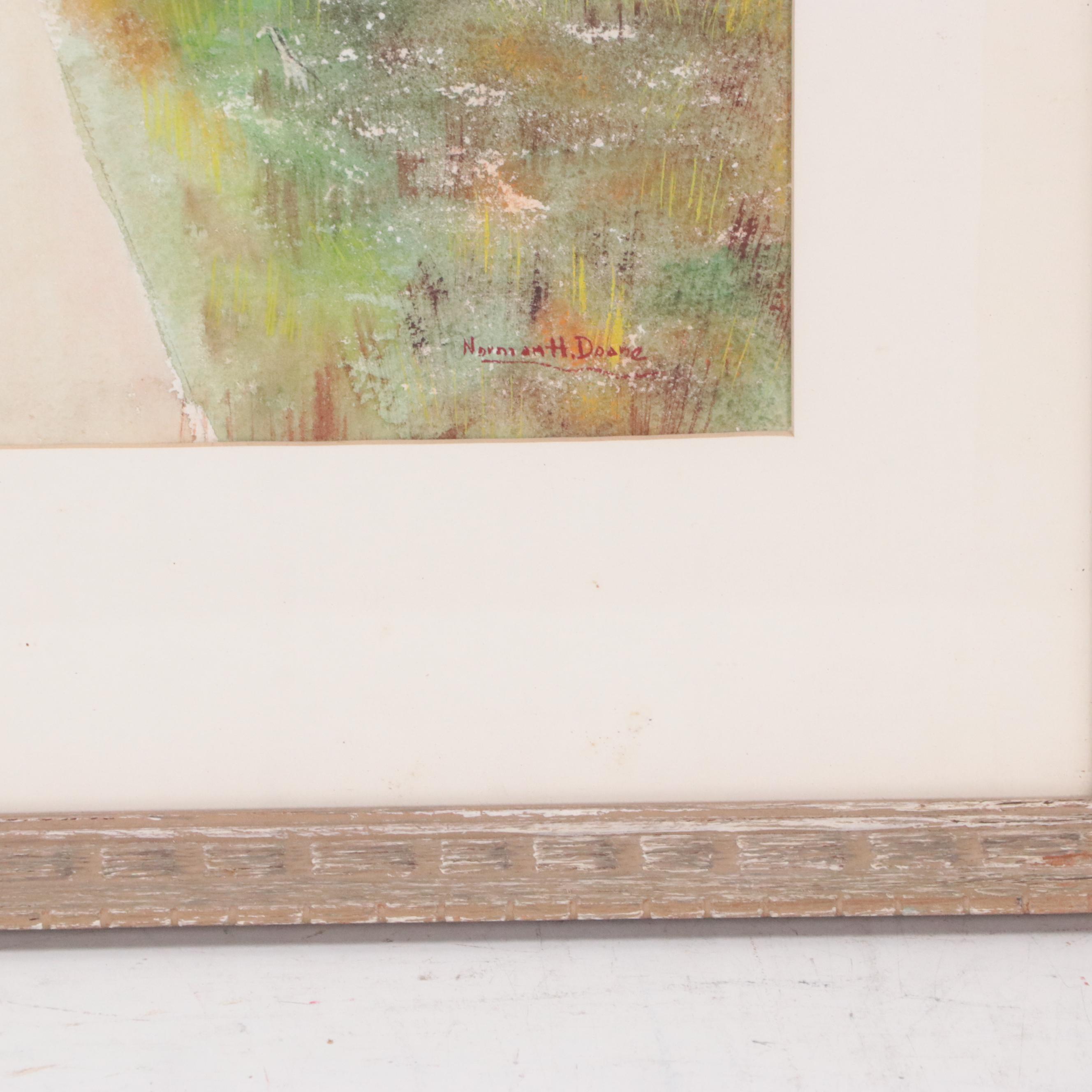 Norman H. Doane Landscape Watercolor Painting