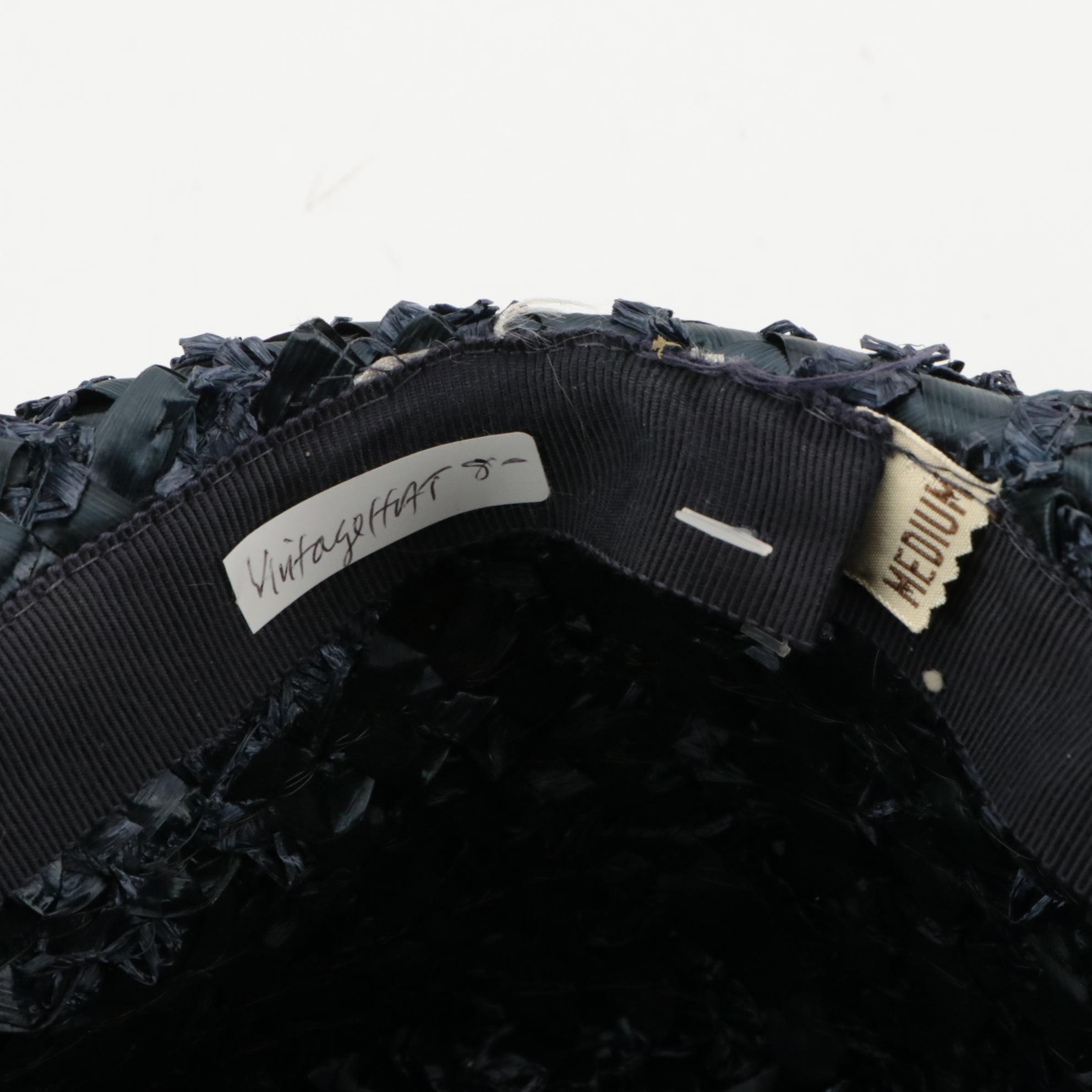 Walt Disney's Mary Poppins Hat, Walt Disney Straw Hat, and Vintage Woven Hat