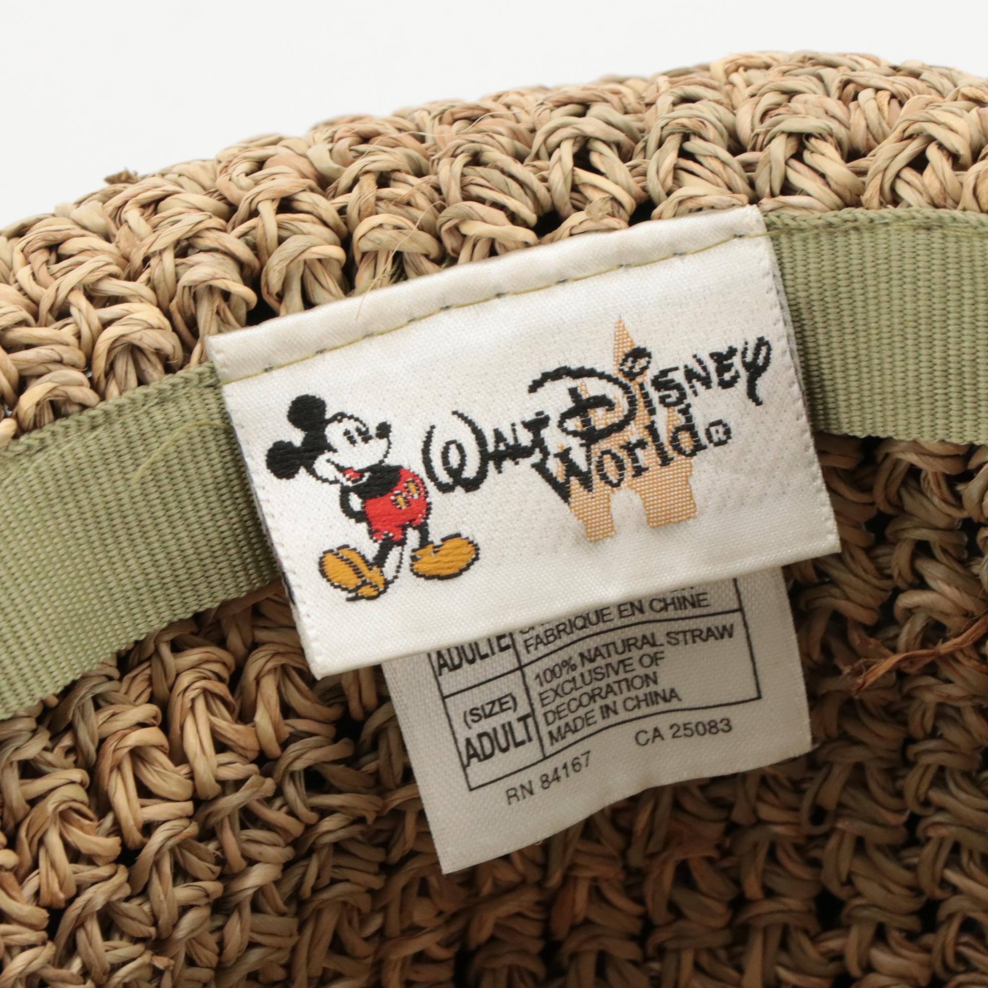 Walt Disney's Mary Poppins Hat, Walt Disney Straw Hat, and Vintage Woven Hat