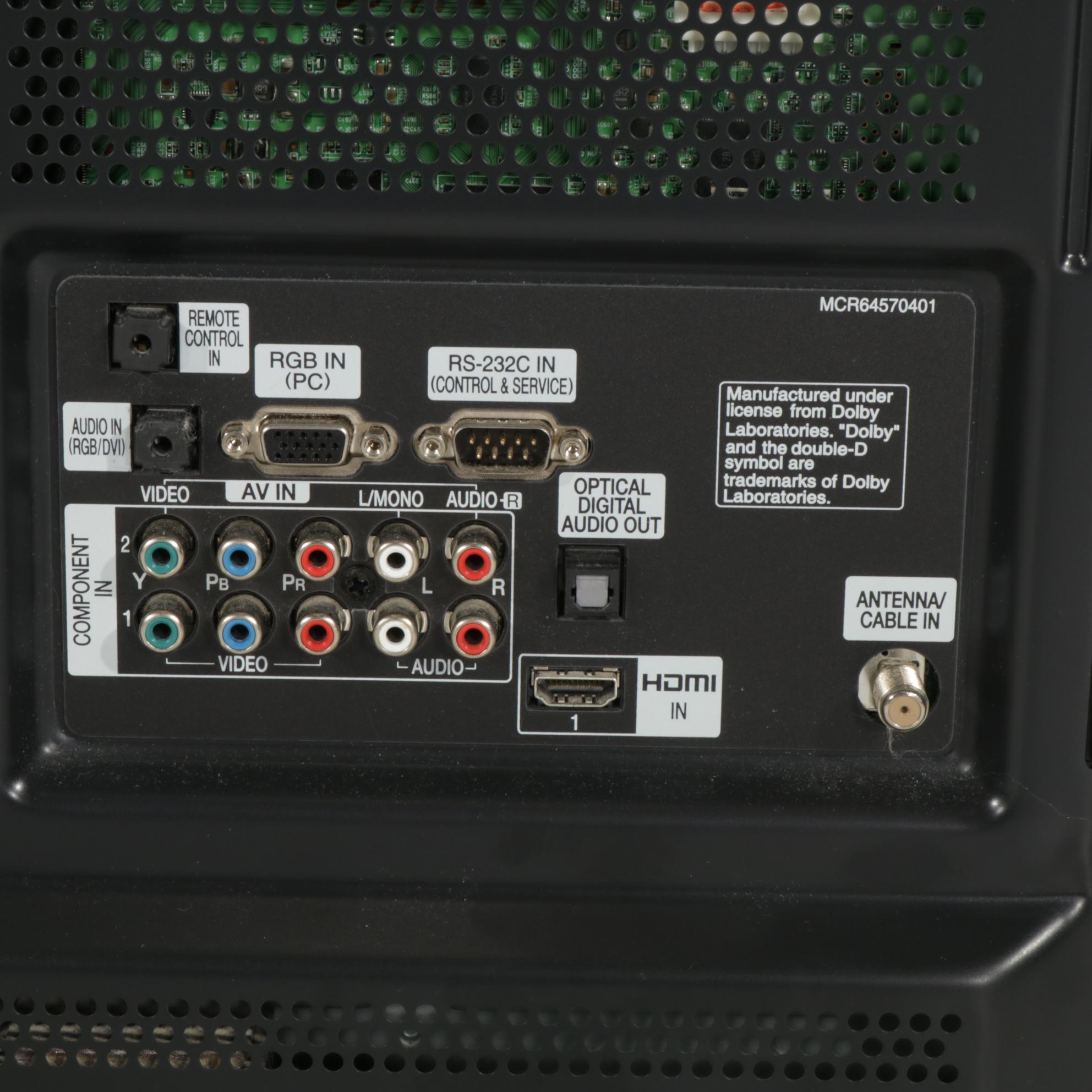 LG 50" Plasma Television on Stand