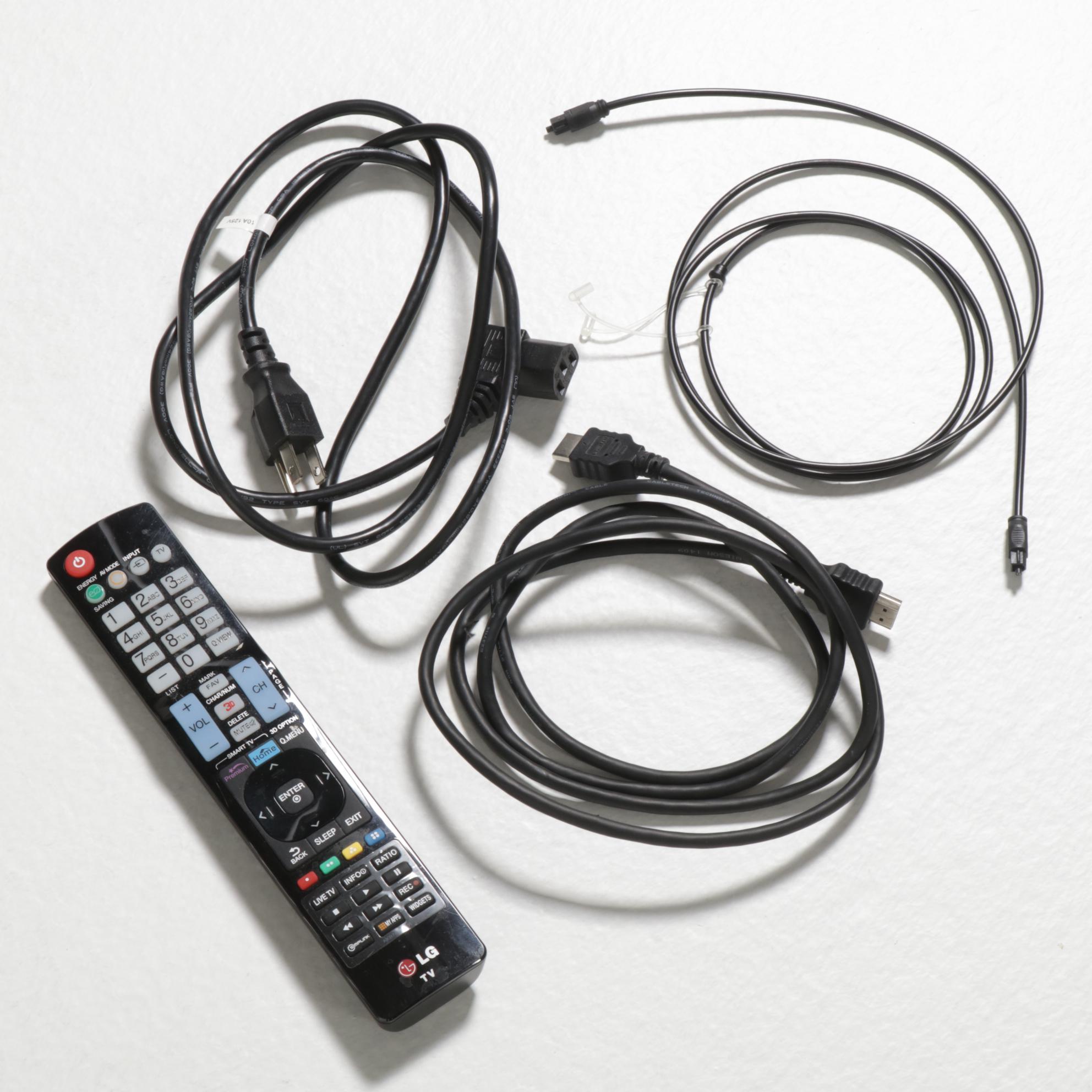 LG 50" Plasma Television on Stand