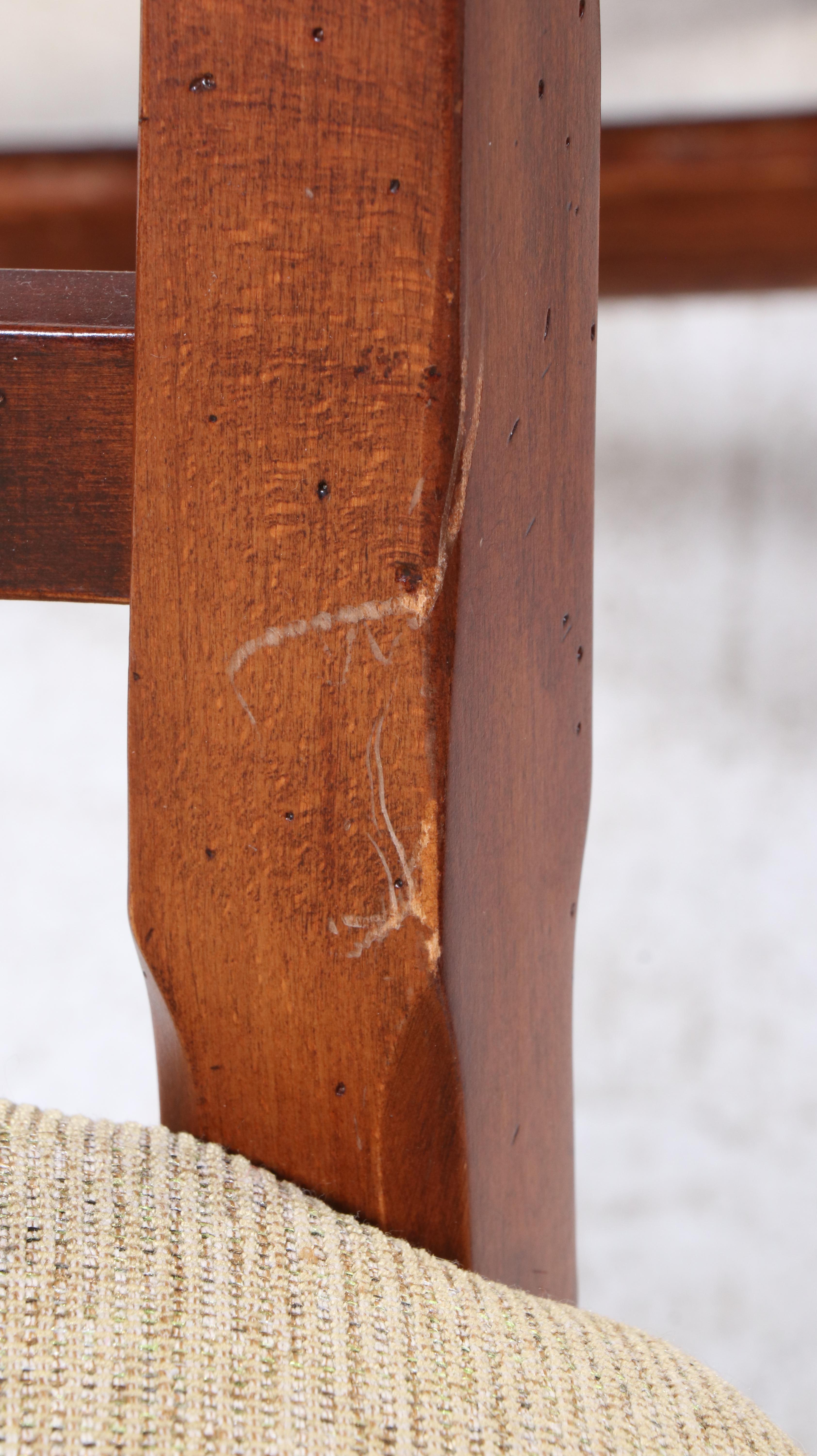 Seven-Piece Italian Provincial Style Hardwood Dining Set, Incl. Arhaus Furniture