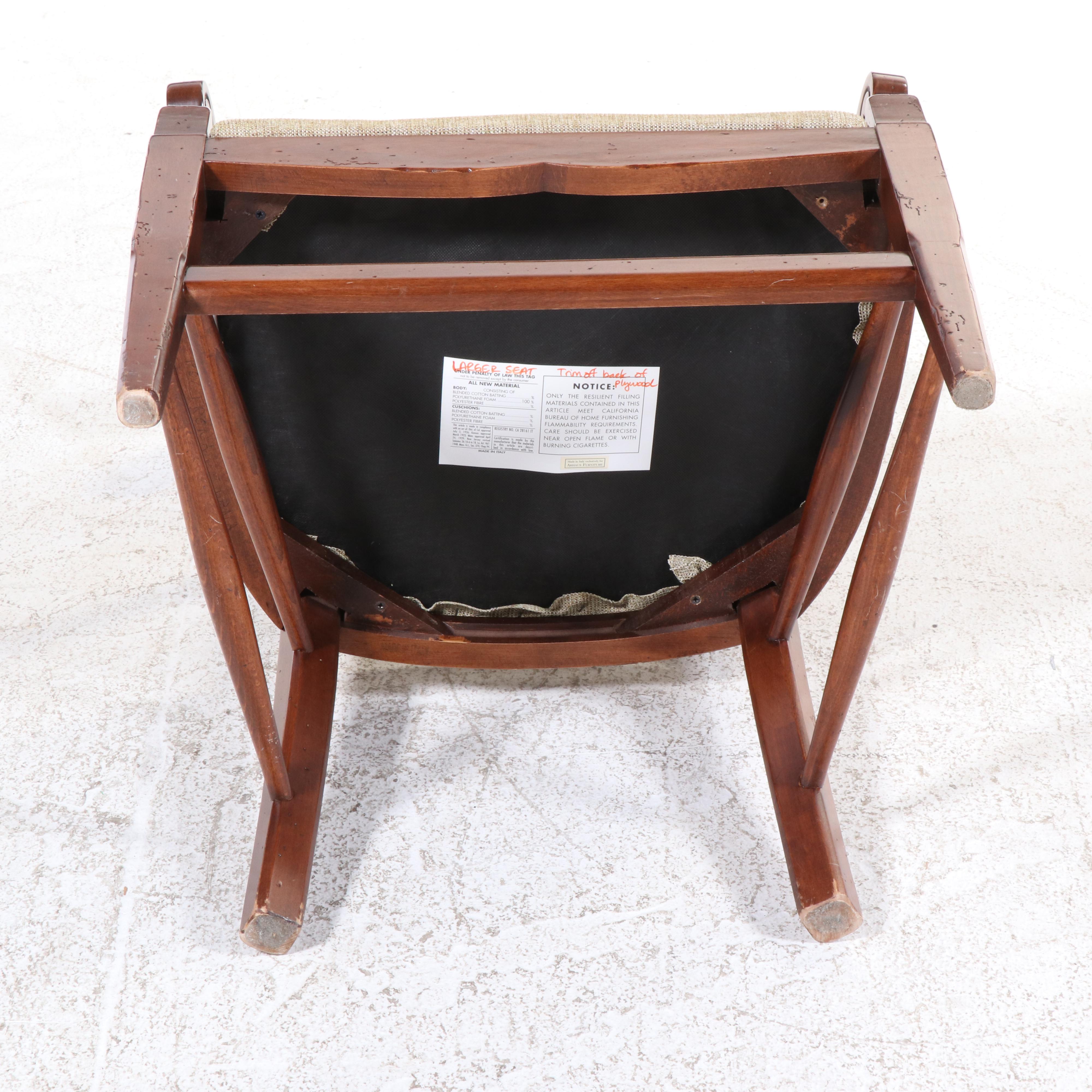 Seven-Piece Italian Provincial Style Hardwood Dining Set, Incl. Arhaus Furniture