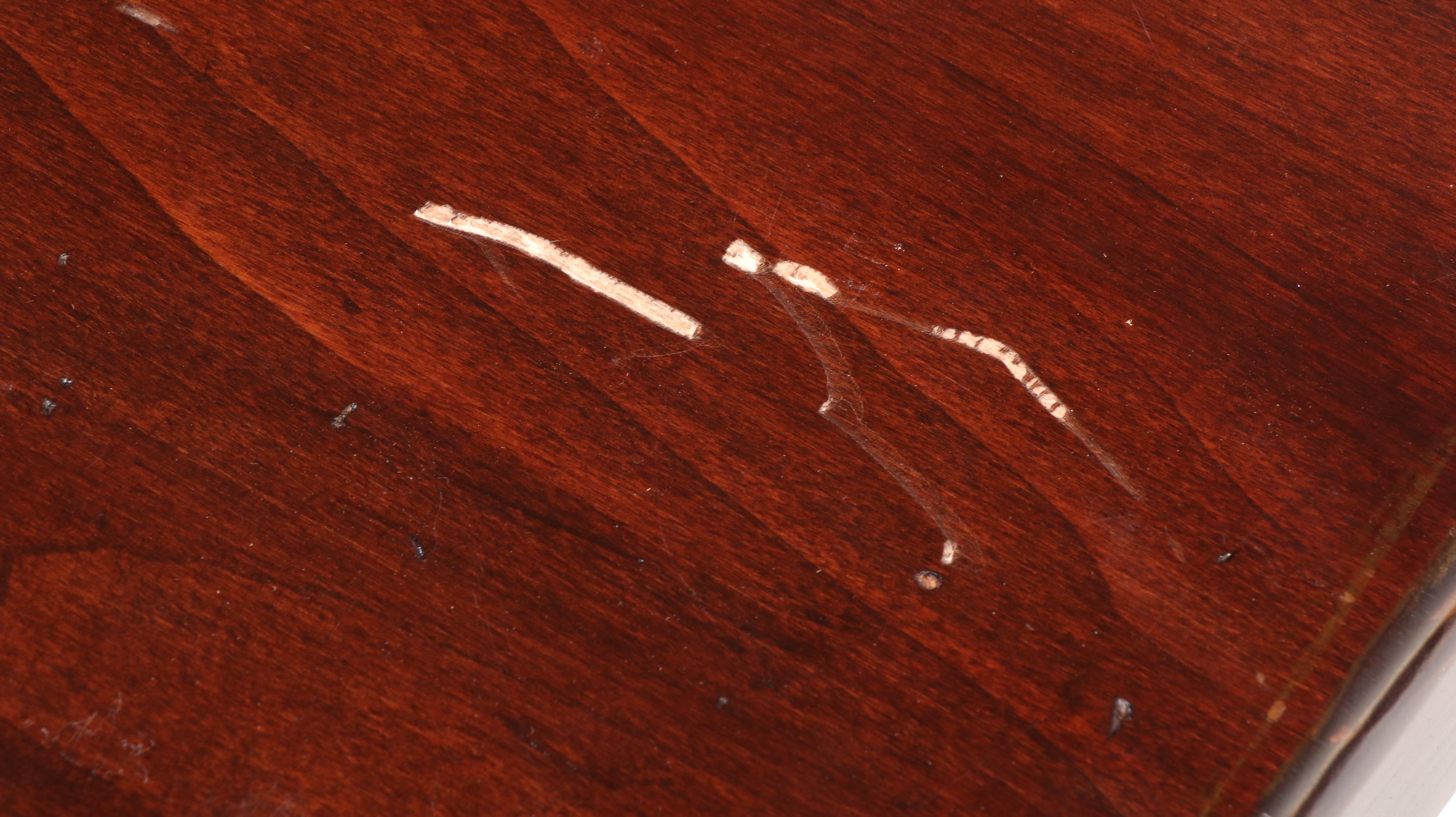 Seven-Piece Italian Provincial Style Hardwood Dining Set, Incl. Arhaus Furniture