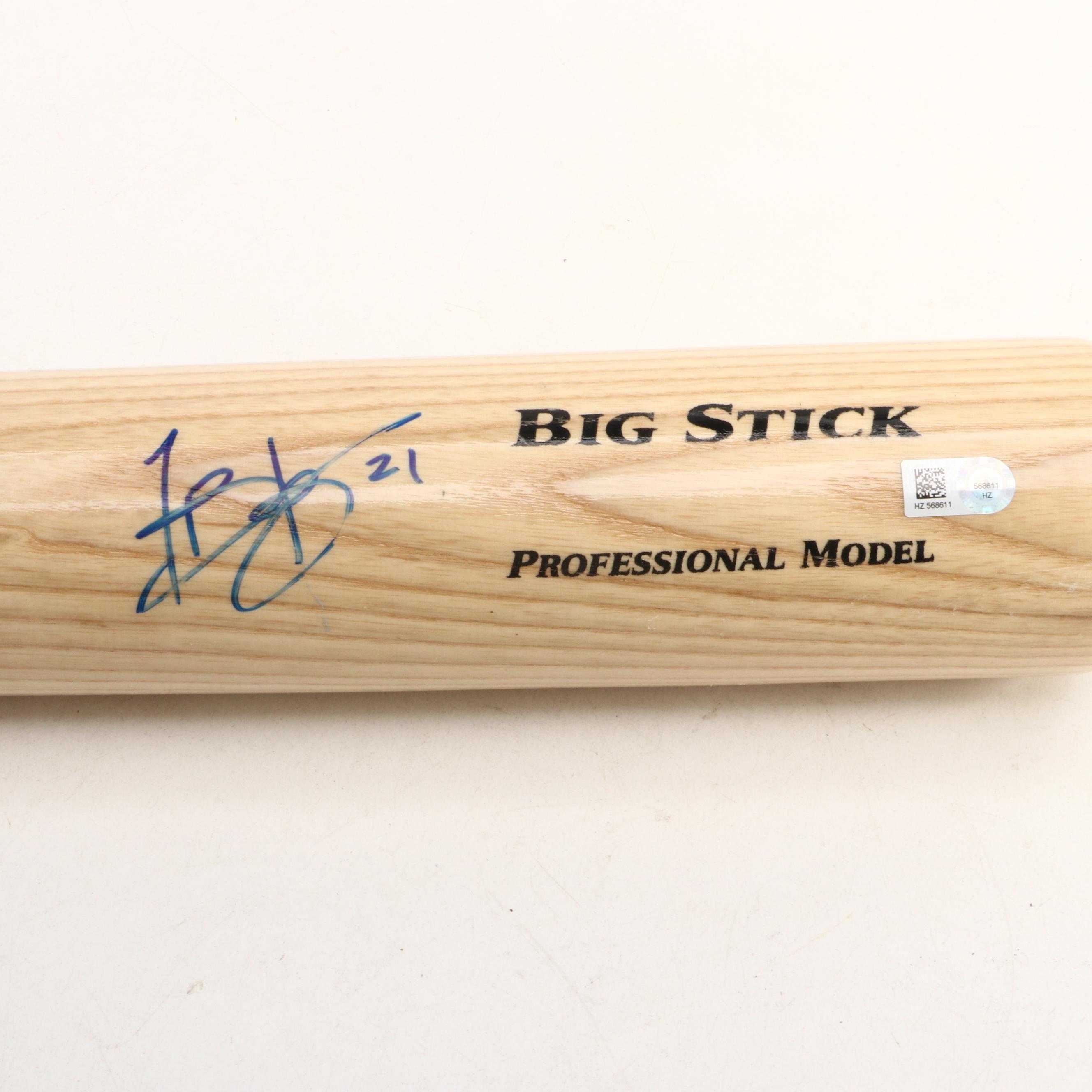 Todd Frazier Signed Rawlings Adirondack Pro Big Stick Baseball Bat