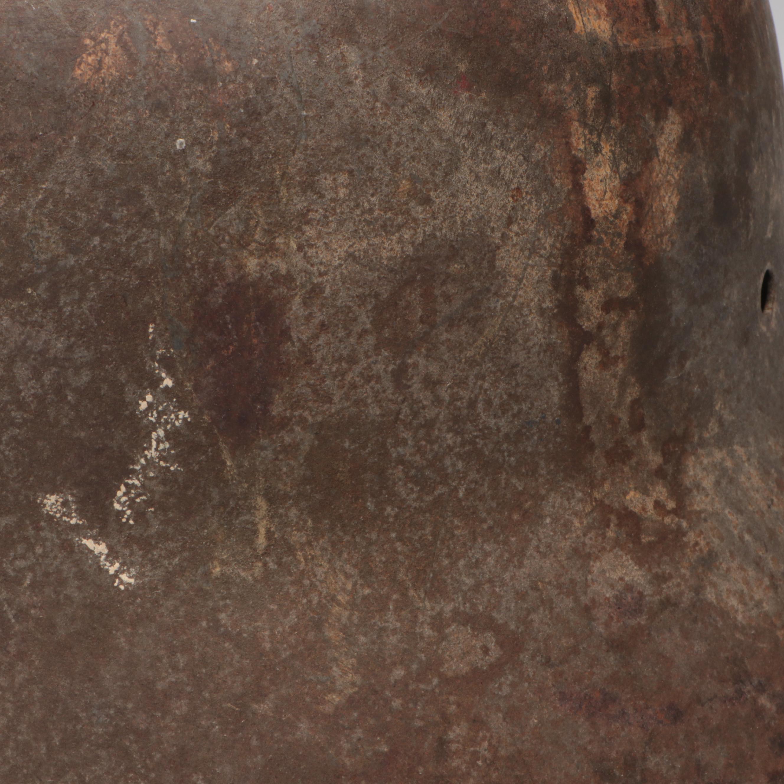 WWI German M18 Cavalry Helmet and WWI French M1915 Adrian Helmet