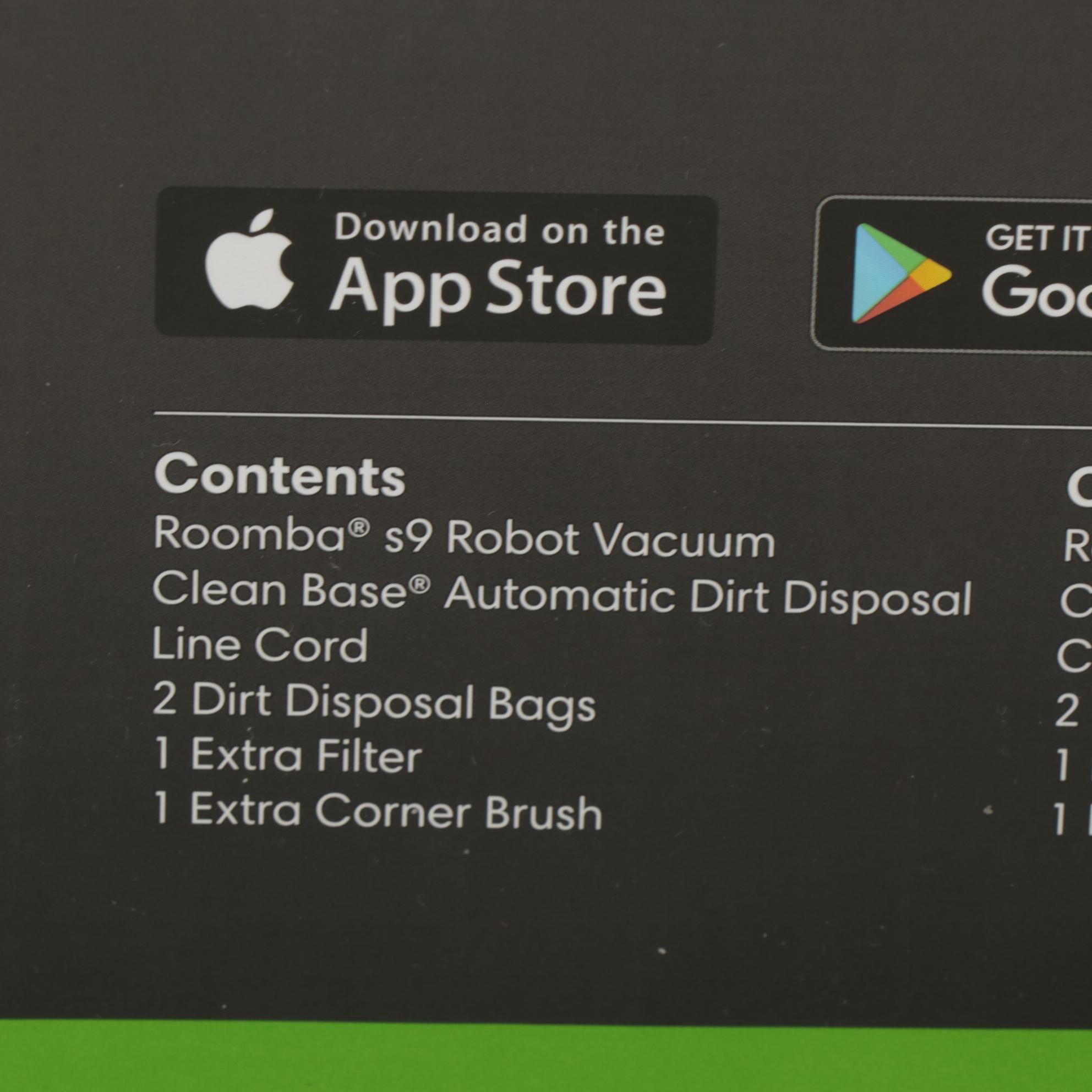 iRobot Roomba S9+ Self-Emptying Robot Vacuum with Clean Base Stand