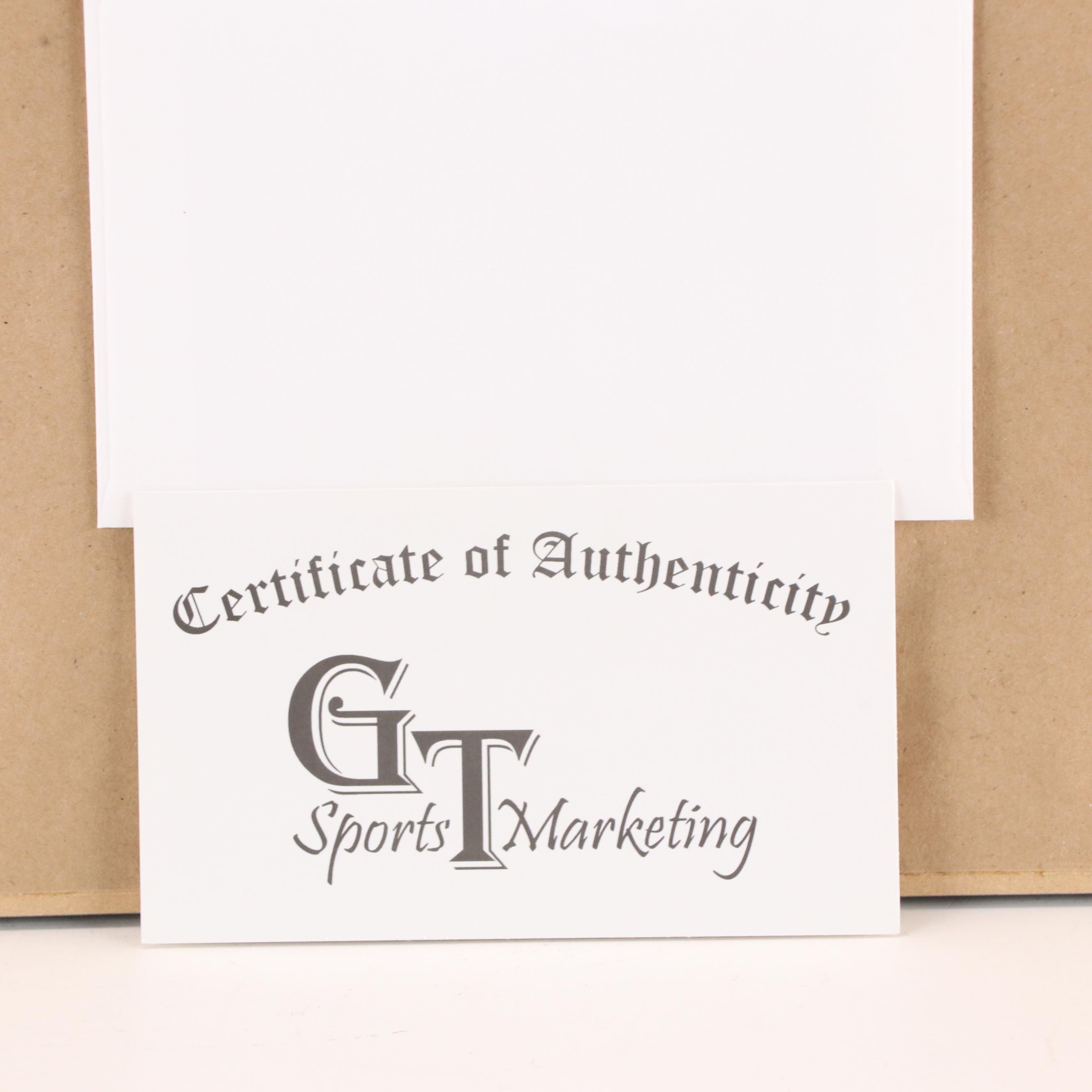 Santonio Holmes Signed Pittsburgh Steelers Super Bowl XLIII Matted Display