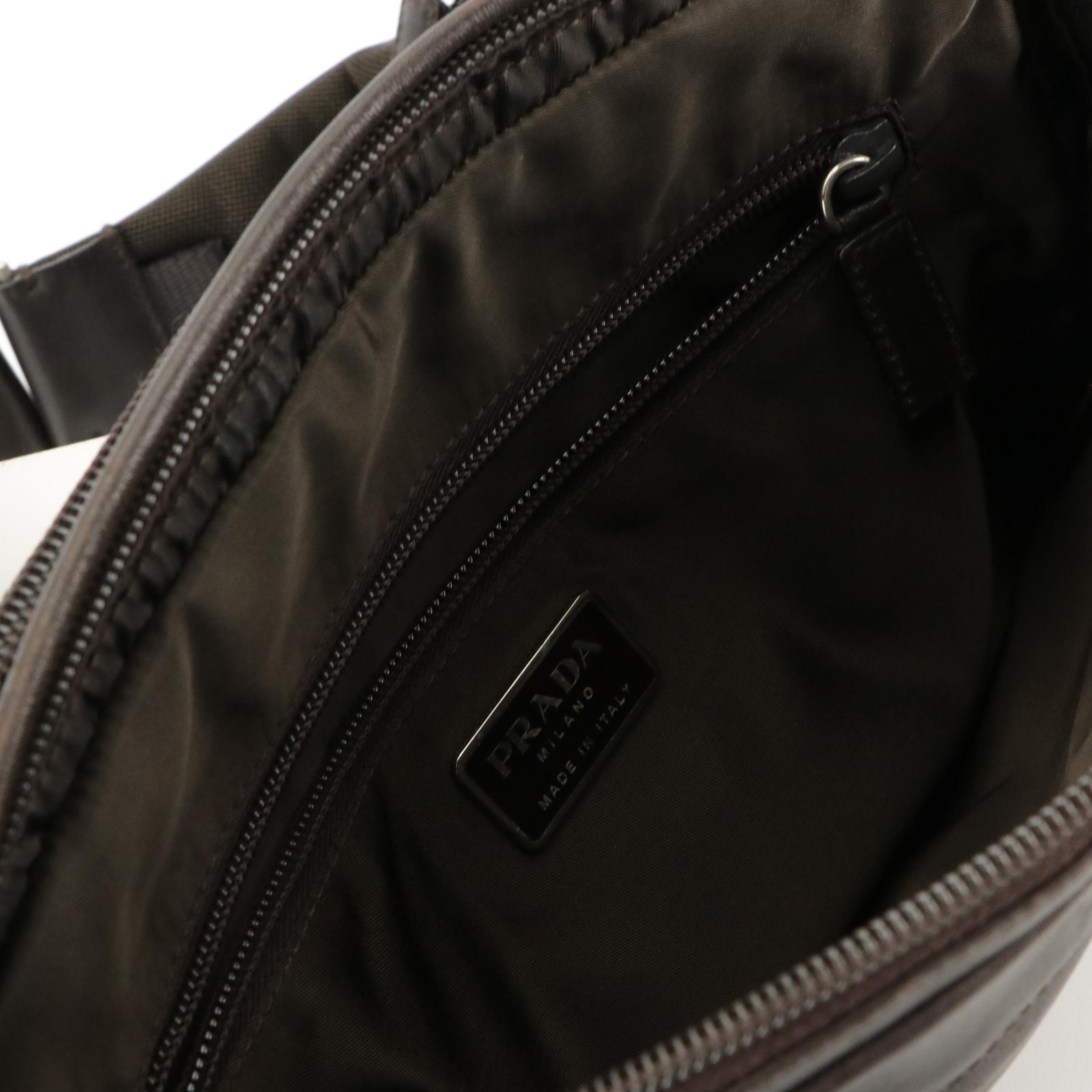 Prada Belt Bag in Brown Leather