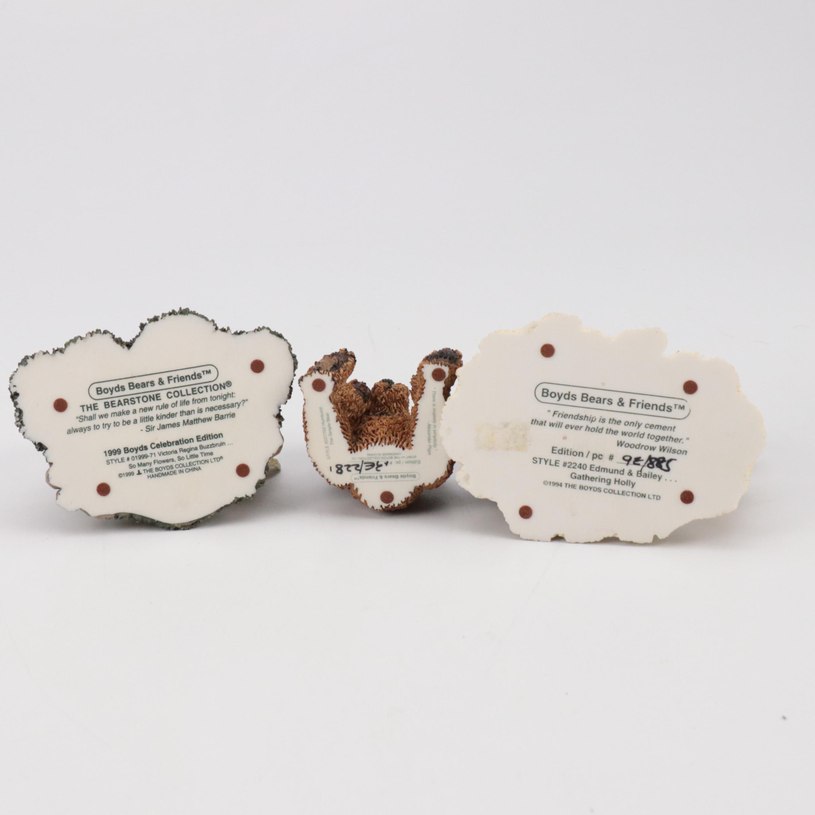 Boyd's Bears & Friends Folkstone and Bearstone Collection Figurines