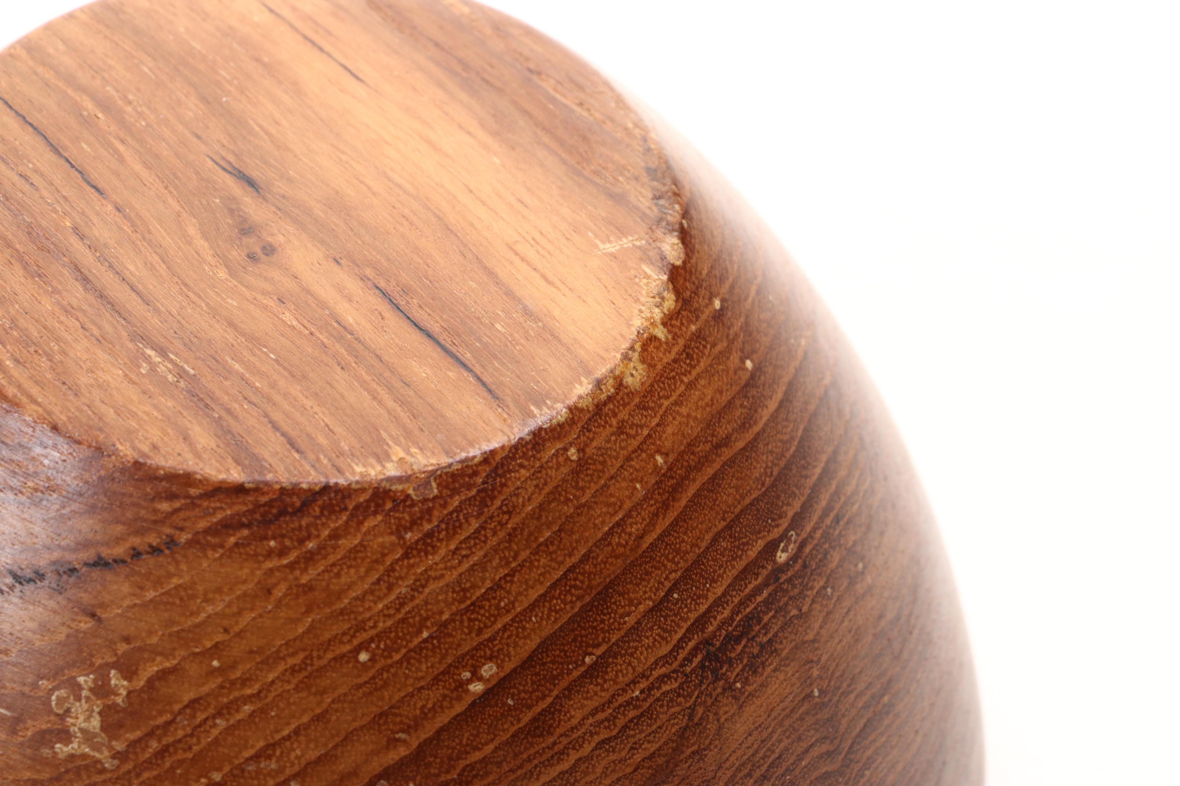 Turned Teak Wood Salad Set