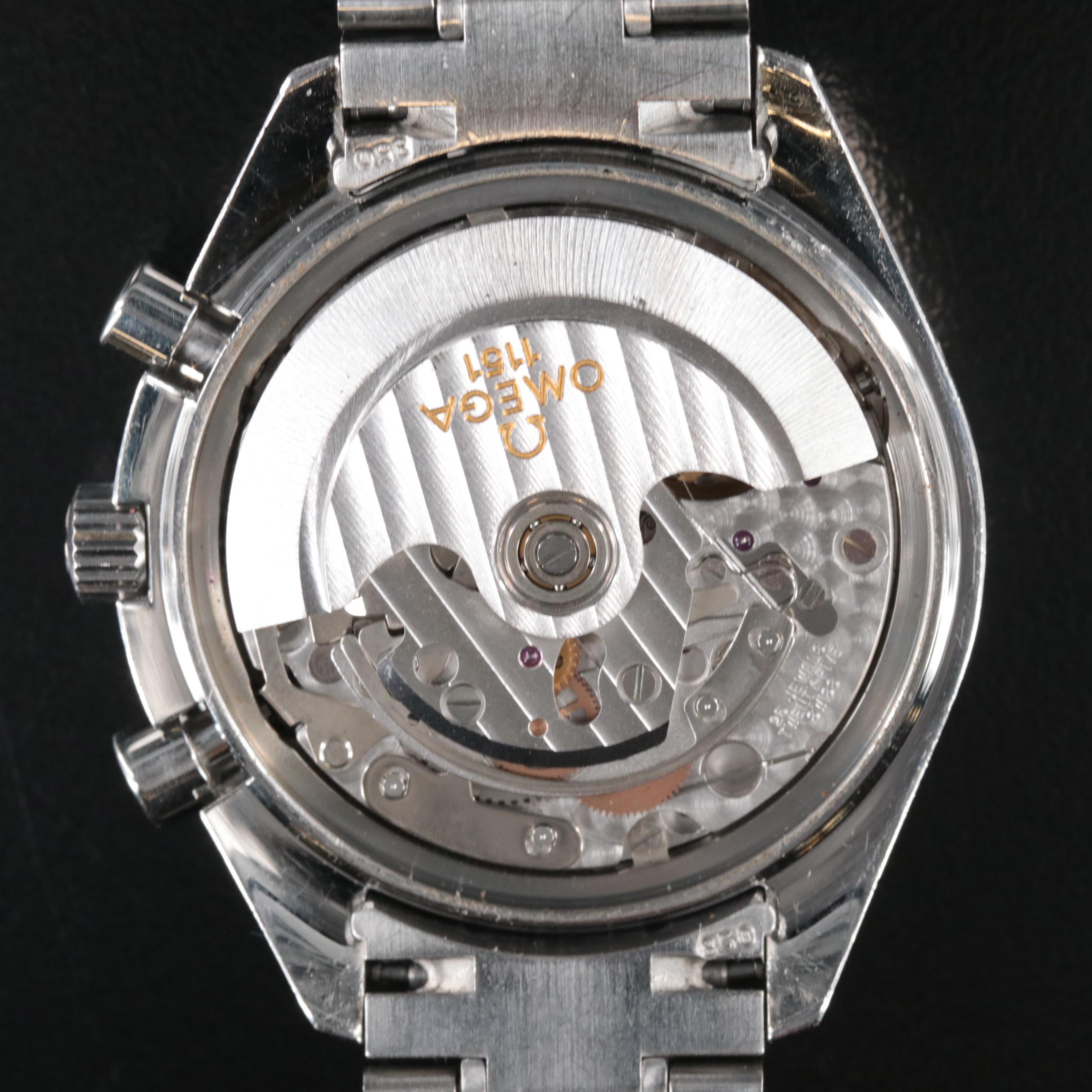 1999 Omega Speedmaster Triple Calendar Chronograph Watch