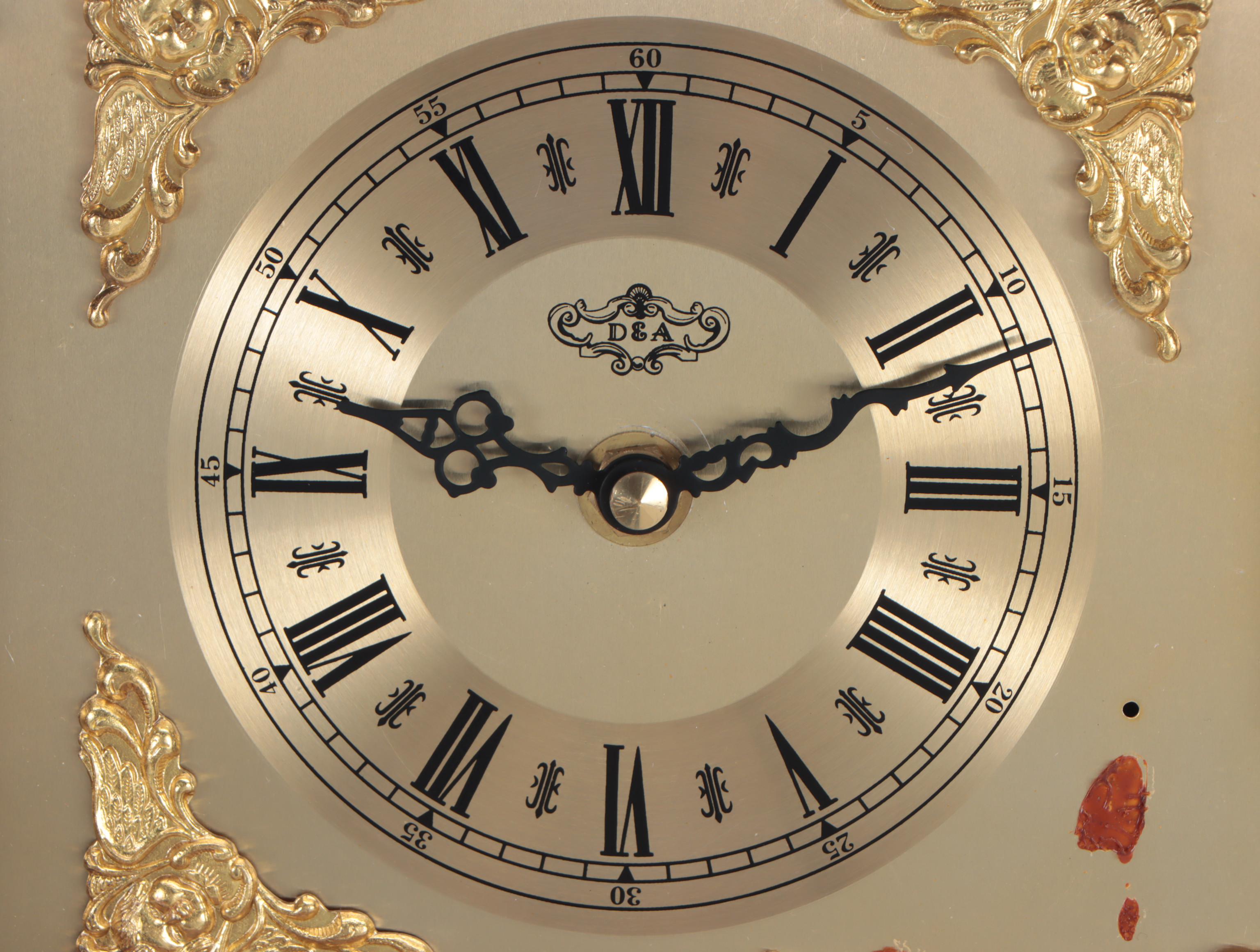 D & A Federal Style Curio Case Wall Clock