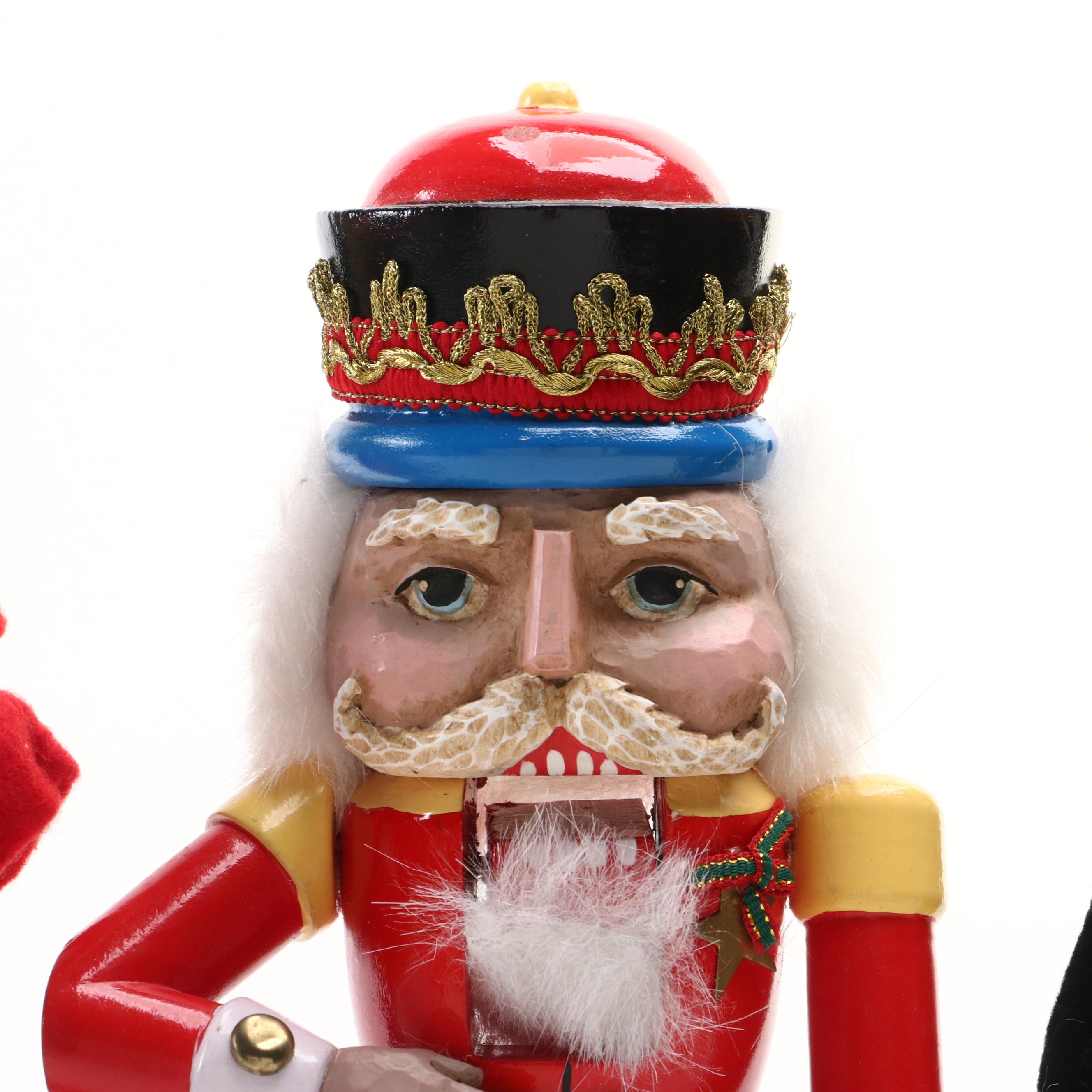 "The Nutcracker" Themed Paint-Decorated Wooden Nutcrackers