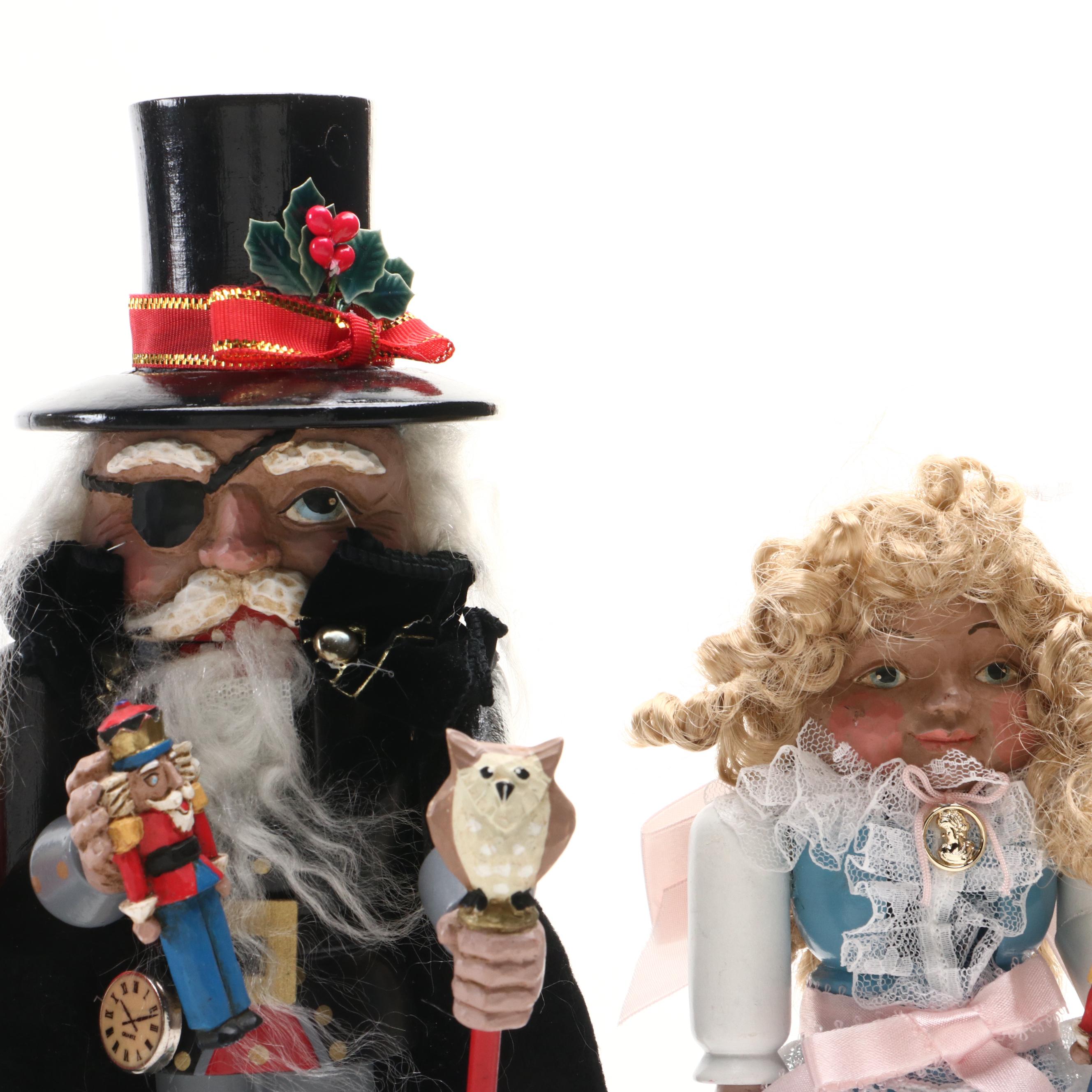 "The Nutcracker" Themed Paint-Decorated Wooden Nutcrackers