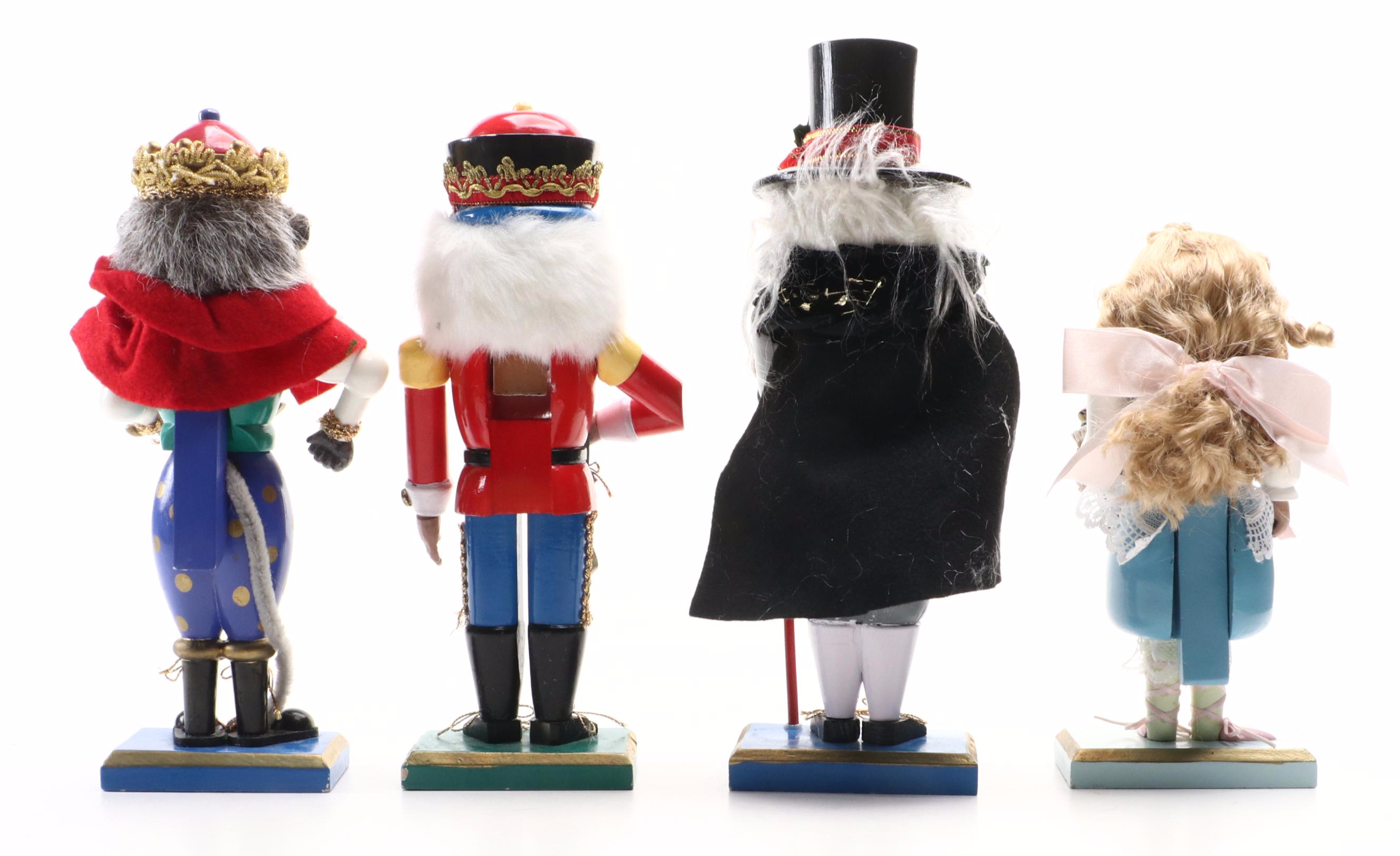 "The Nutcracker" Themed Paint-Decorated Wooden Nutcrackers