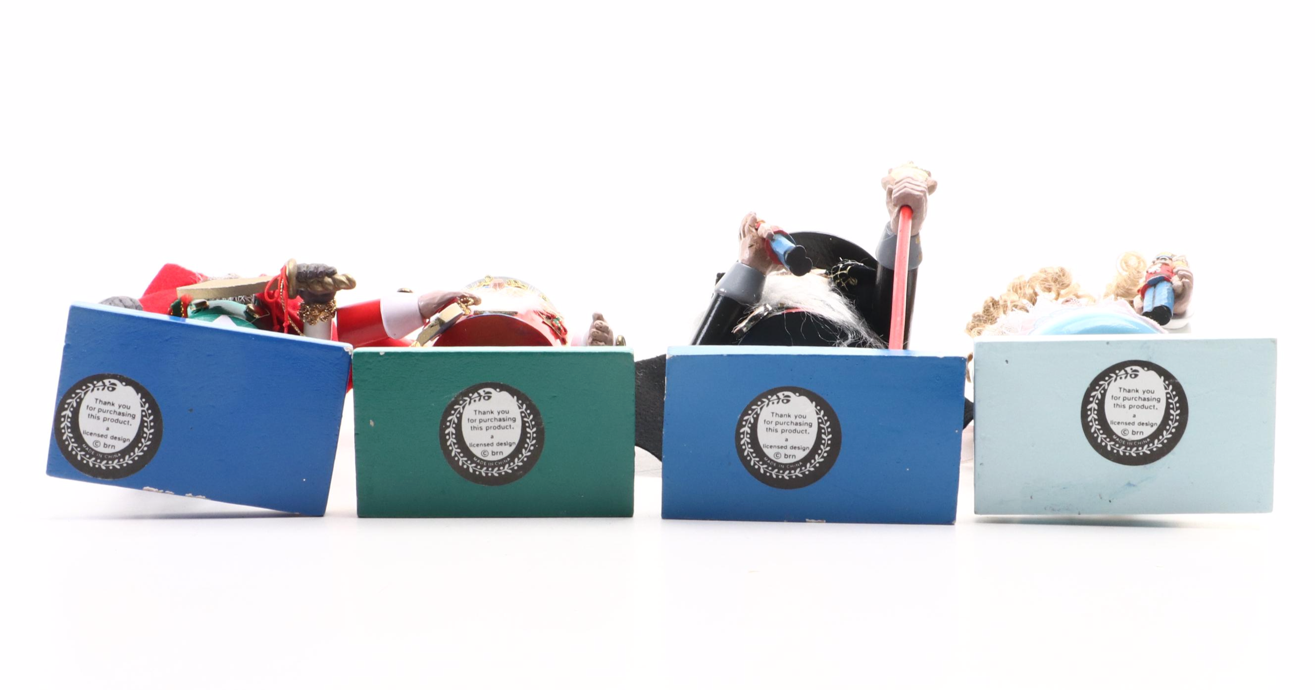 "The Nutcracker" Themed Paint-Decorated Wooden Nutcrackers