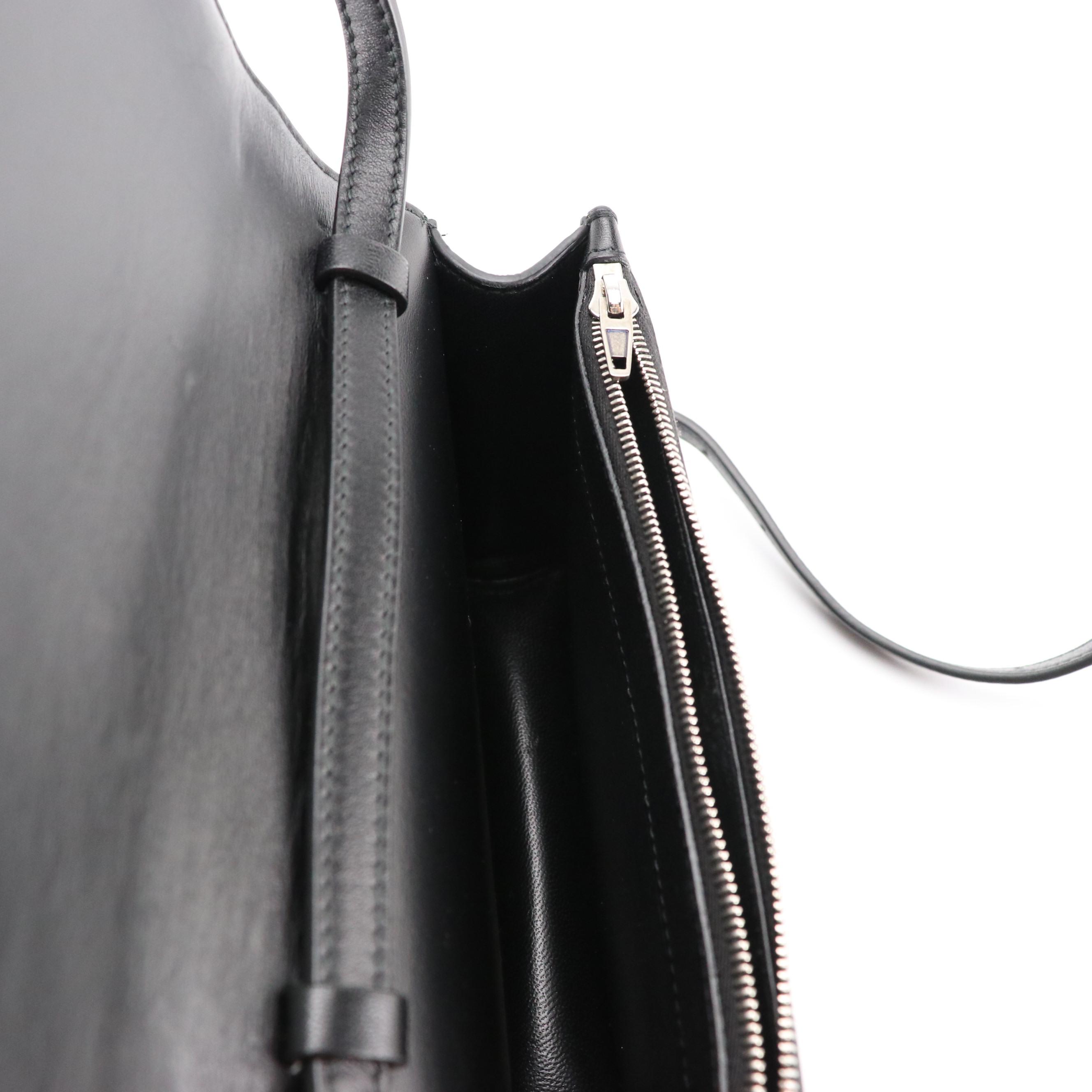 Balenciaga B. Logo Black Quilted Leather Belt Bag