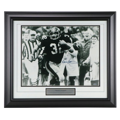 Franco Harris Signed Pittsburgh Steelers Matted and Framed Display